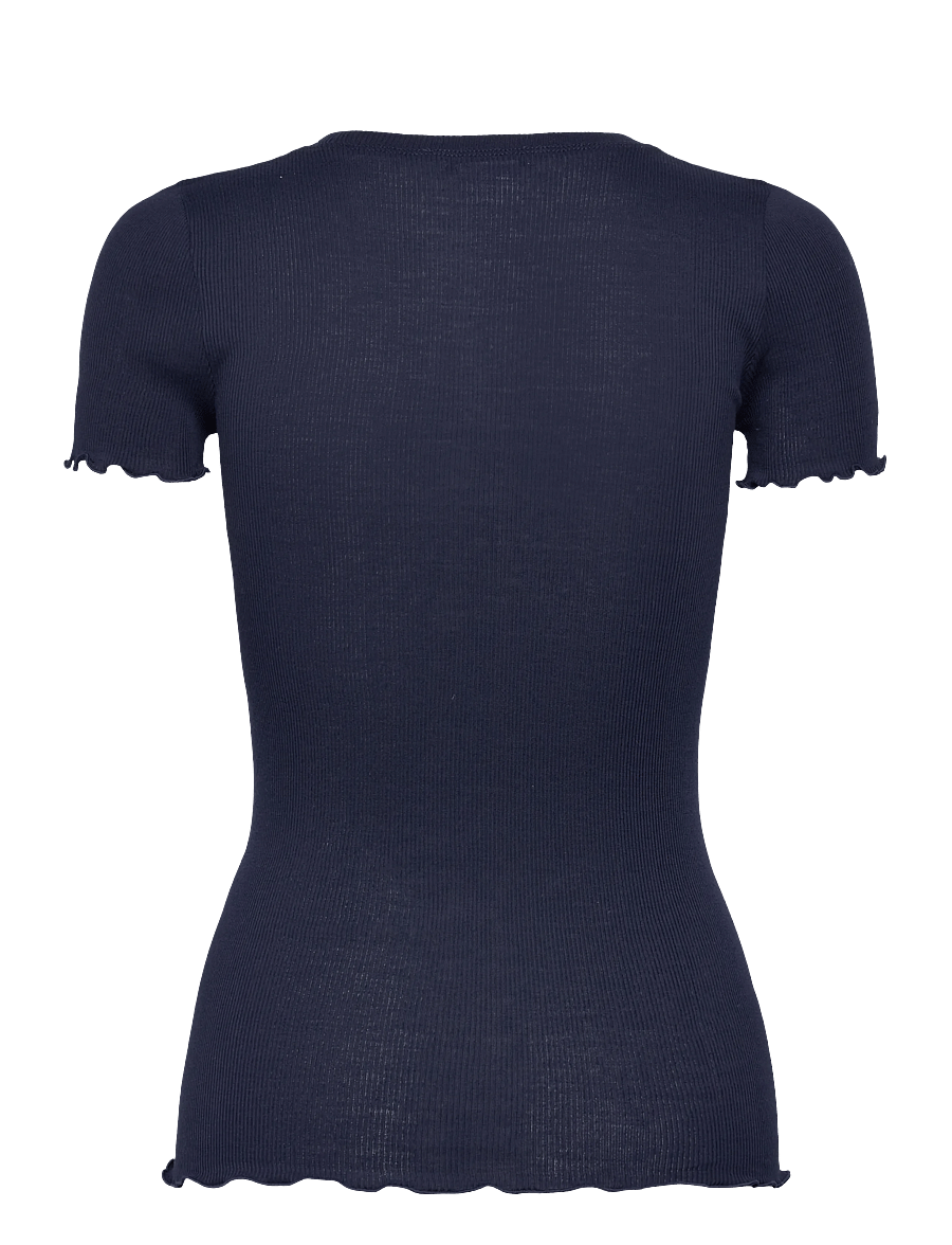 Rosemunde - RWBernadine Organic SS O-neck T-shirt - t-shirts - navy - 2