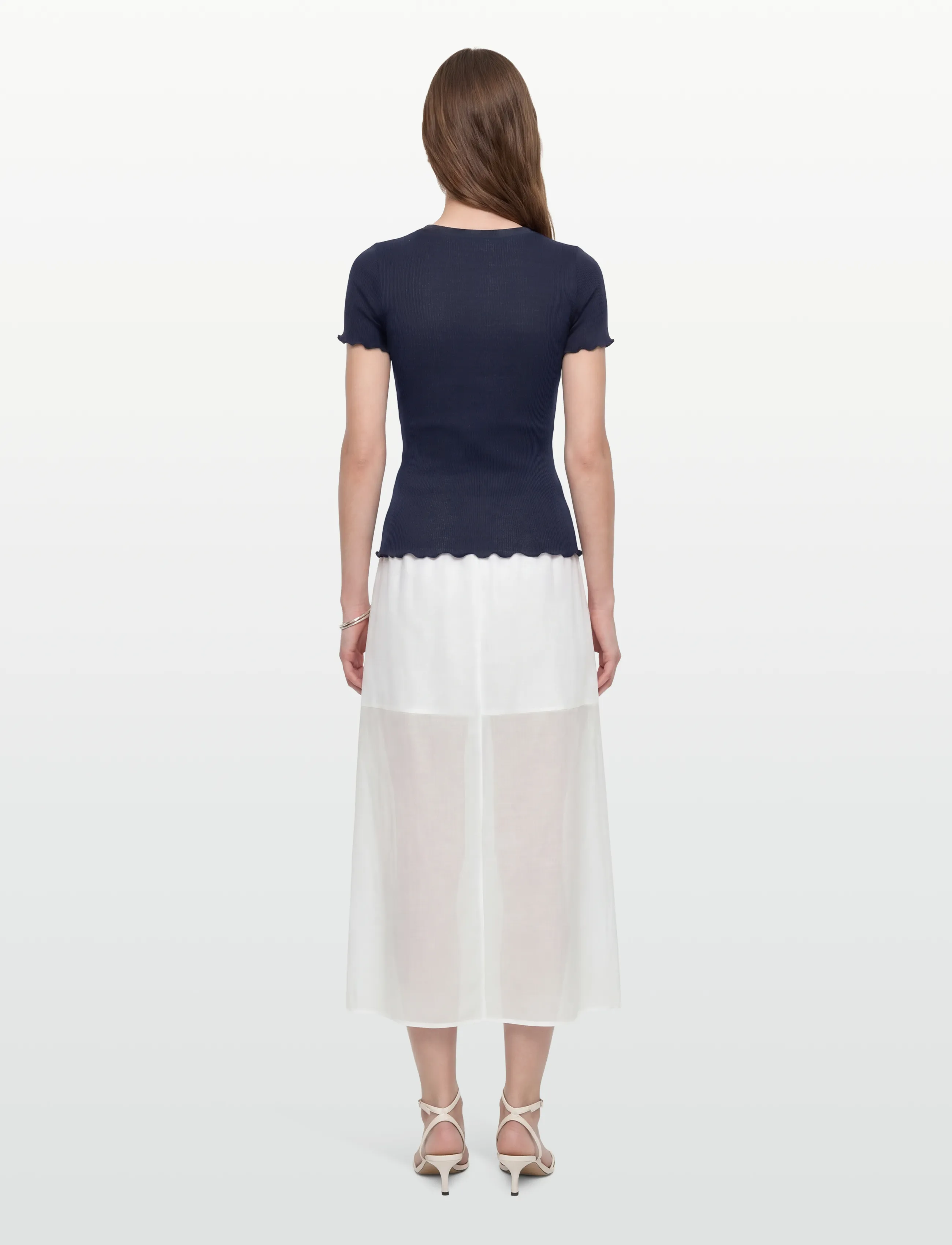 Rosemunde - RWBernadine Organic  SS O-neck T-shirt - t-shirts - navy - 4