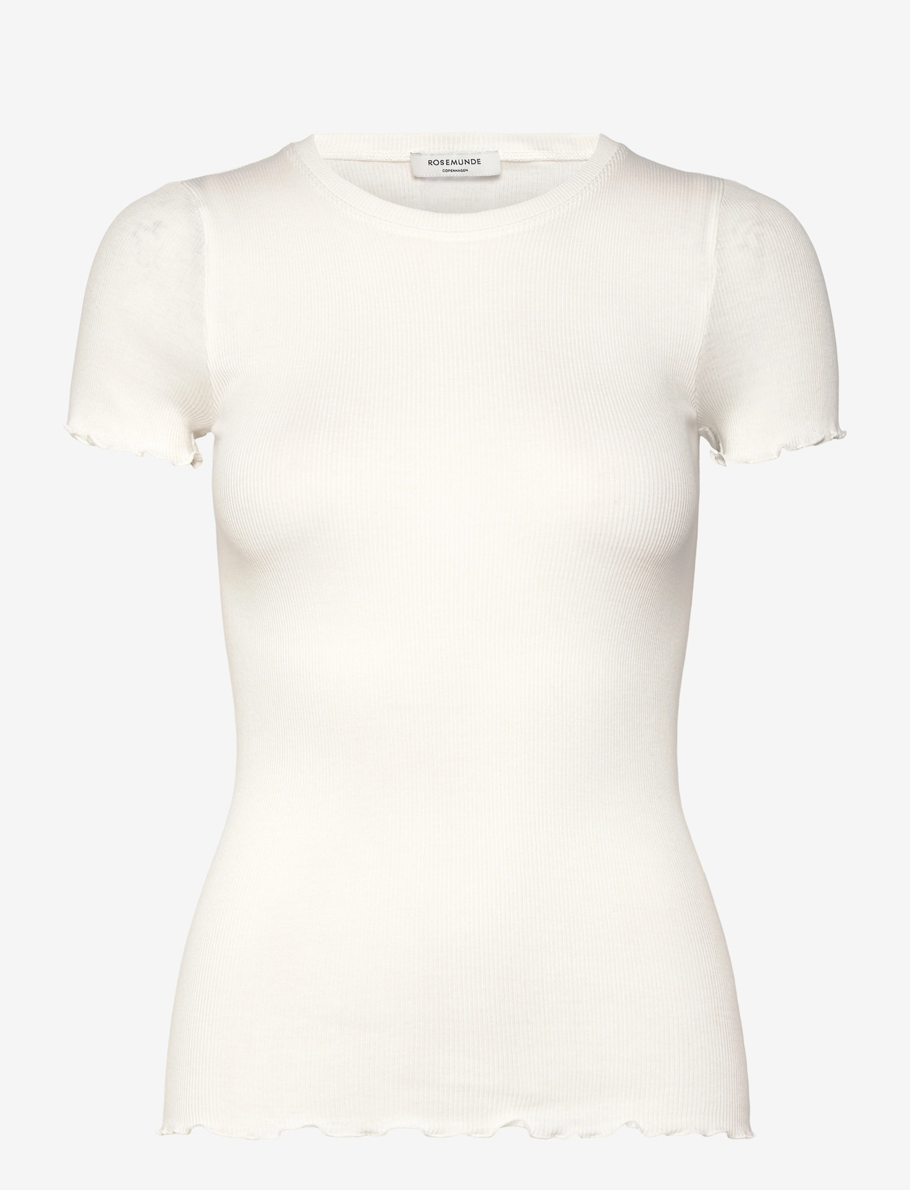 Rosemunde - RWBernadine Organic  SS O-neck T-sh - t-shirts - new white - 0