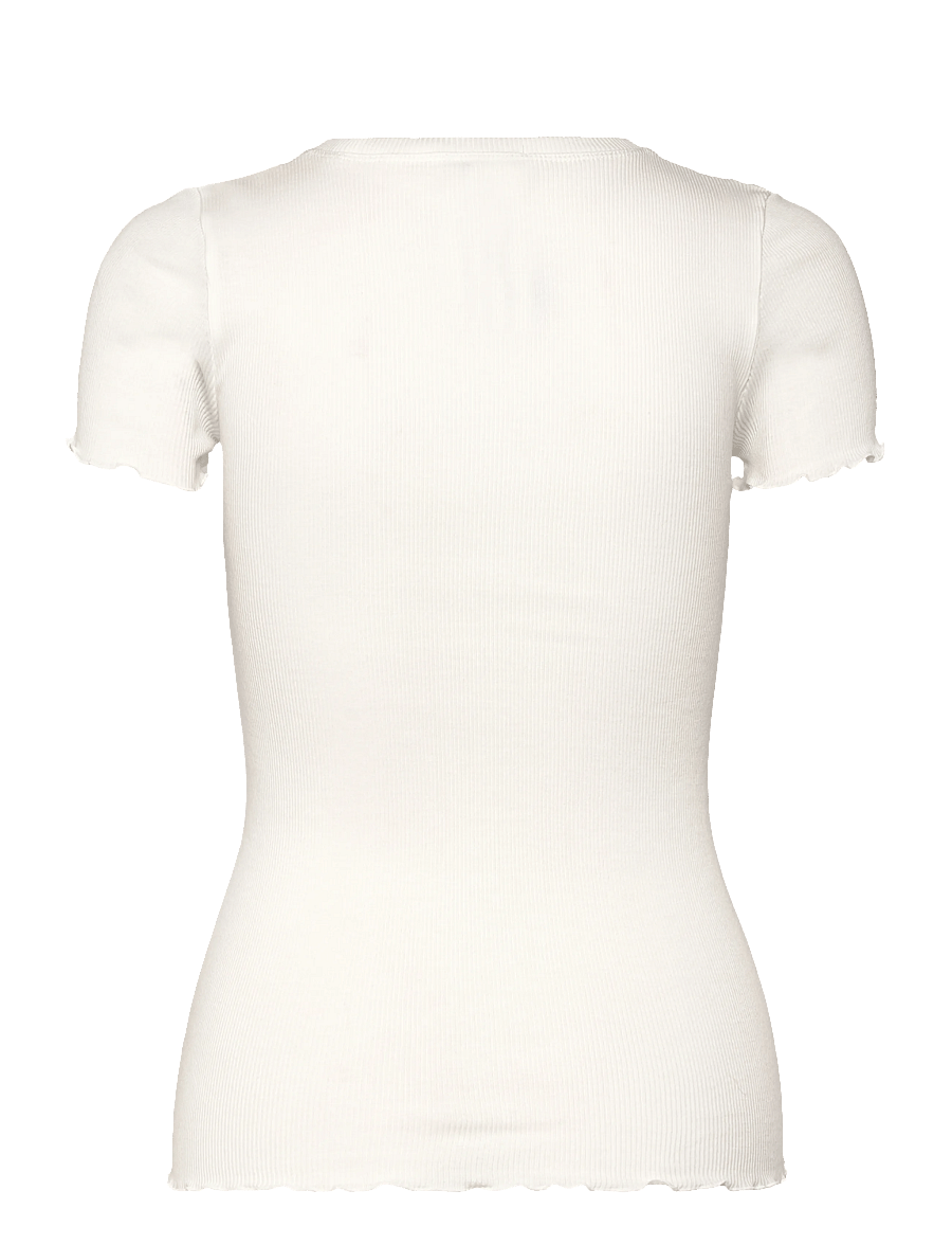 Rosemunde - RWBernadine Organic SS O-neck T-shirt - t-shirts - new white - 2