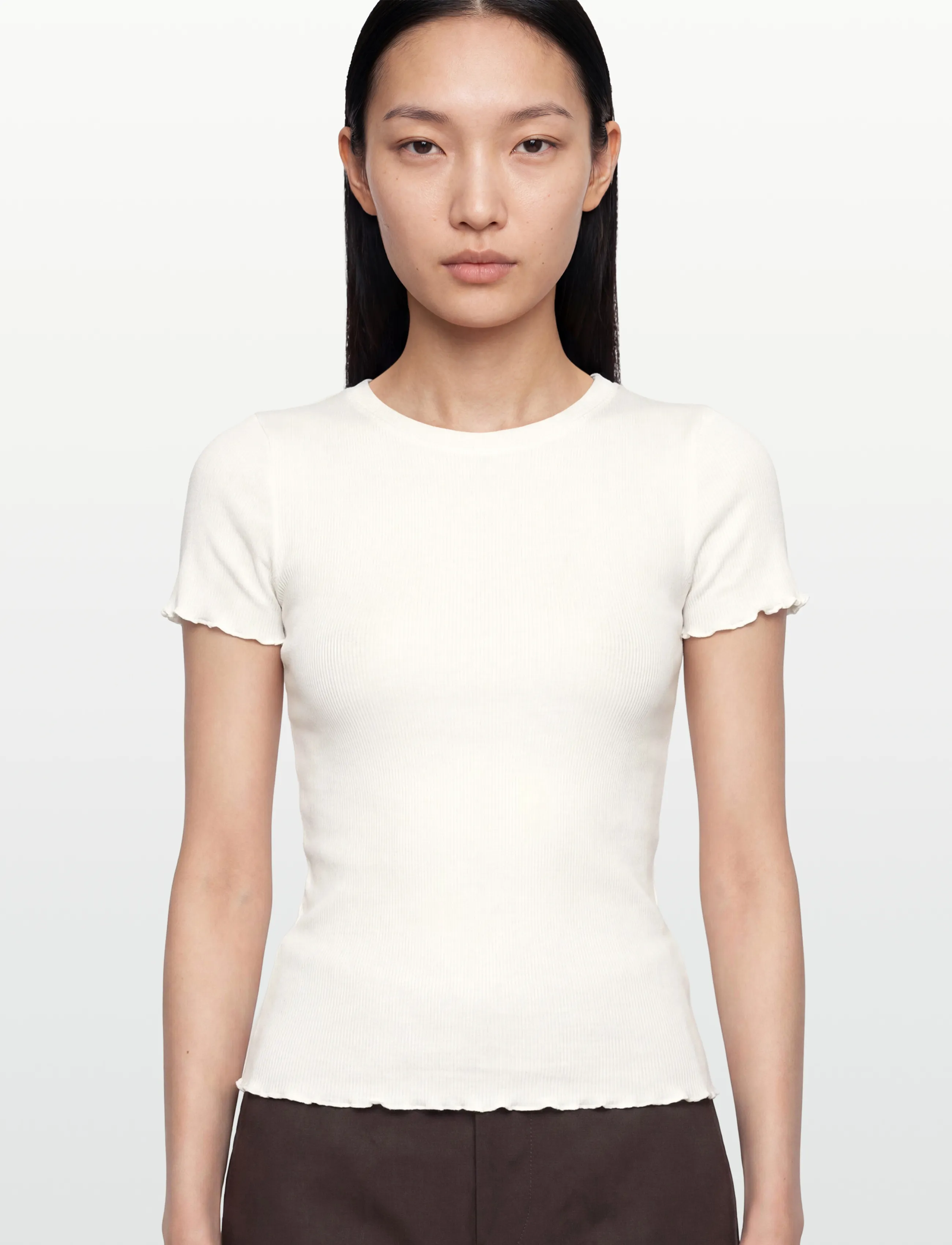 Rosemunde - RWBernadine Organic  SS O-neck T-shirt - t-shirts - new white - 3