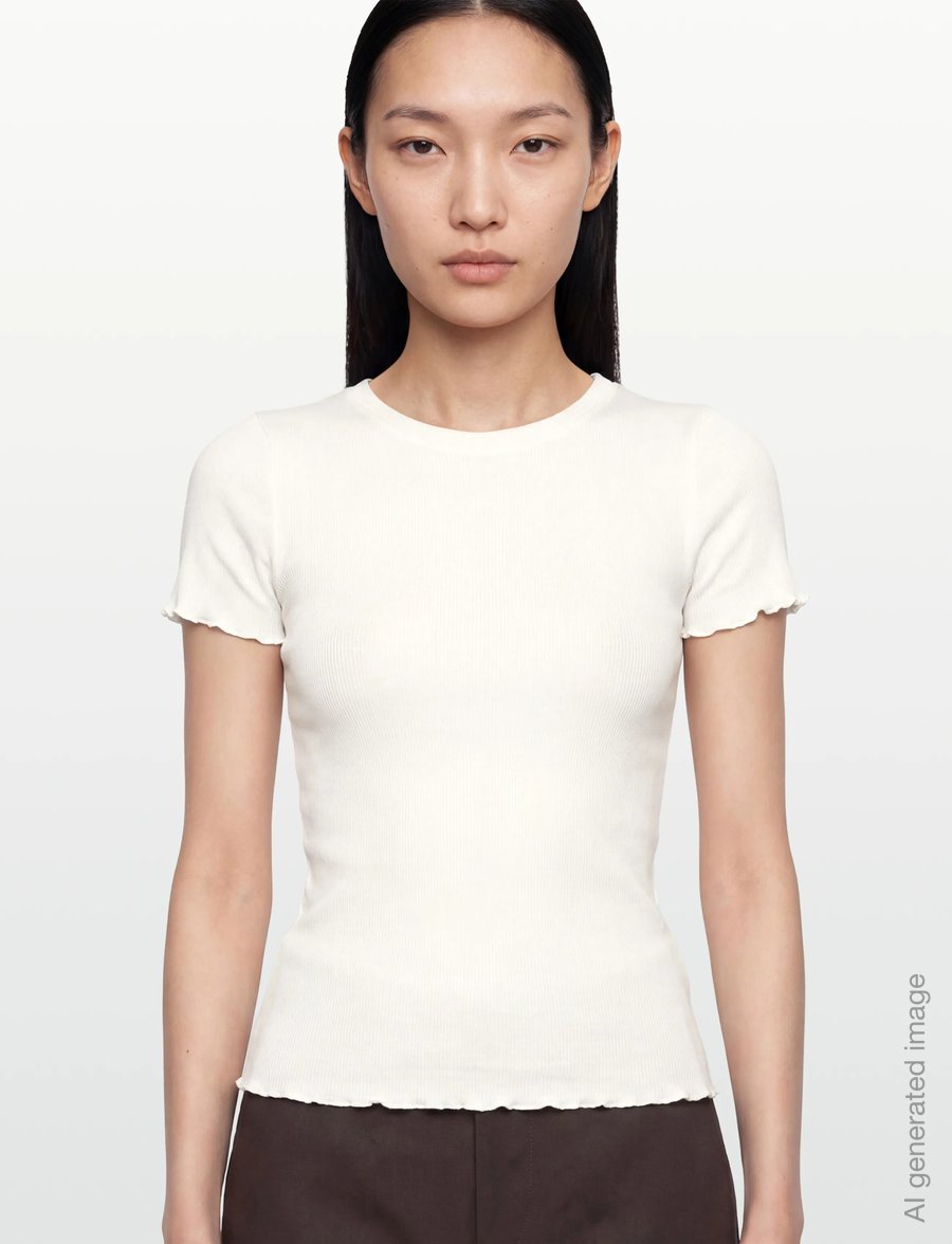Rosemunde - RWBernadine Organic SS O-neck T-shirt - t-shirts - new white - 3