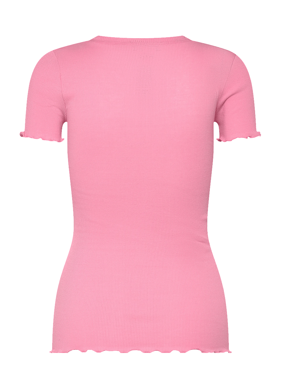 Rosemunde - RWBernadine Organic SS O-neck T-shirt - t-shirts - sea pink - 2