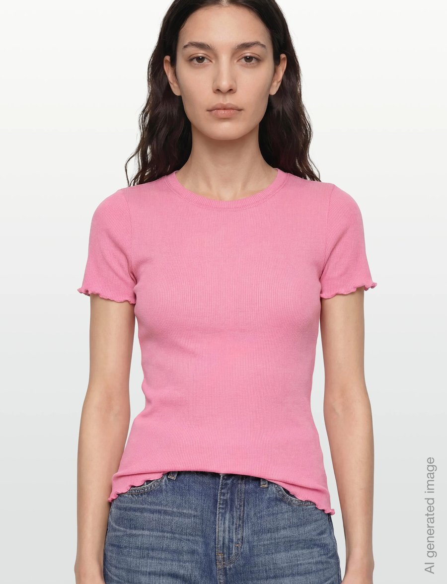 Rosemunde - RWBernadine Organic SS O-neck T-shirt - t-shirts - sea pink - 3