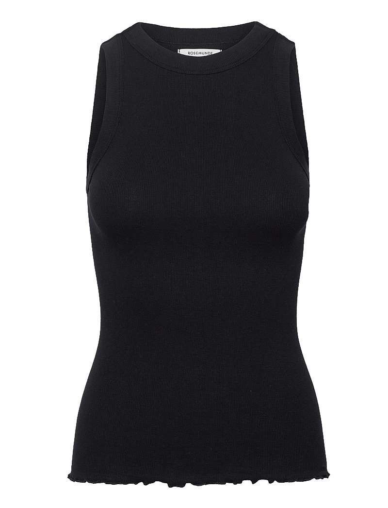 Rosemunde - Organic cotton top - tanktops - black - 0