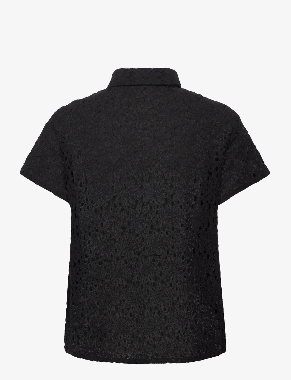 Rosemunde - Lace shirt - short-sleeved shirts - black - 2