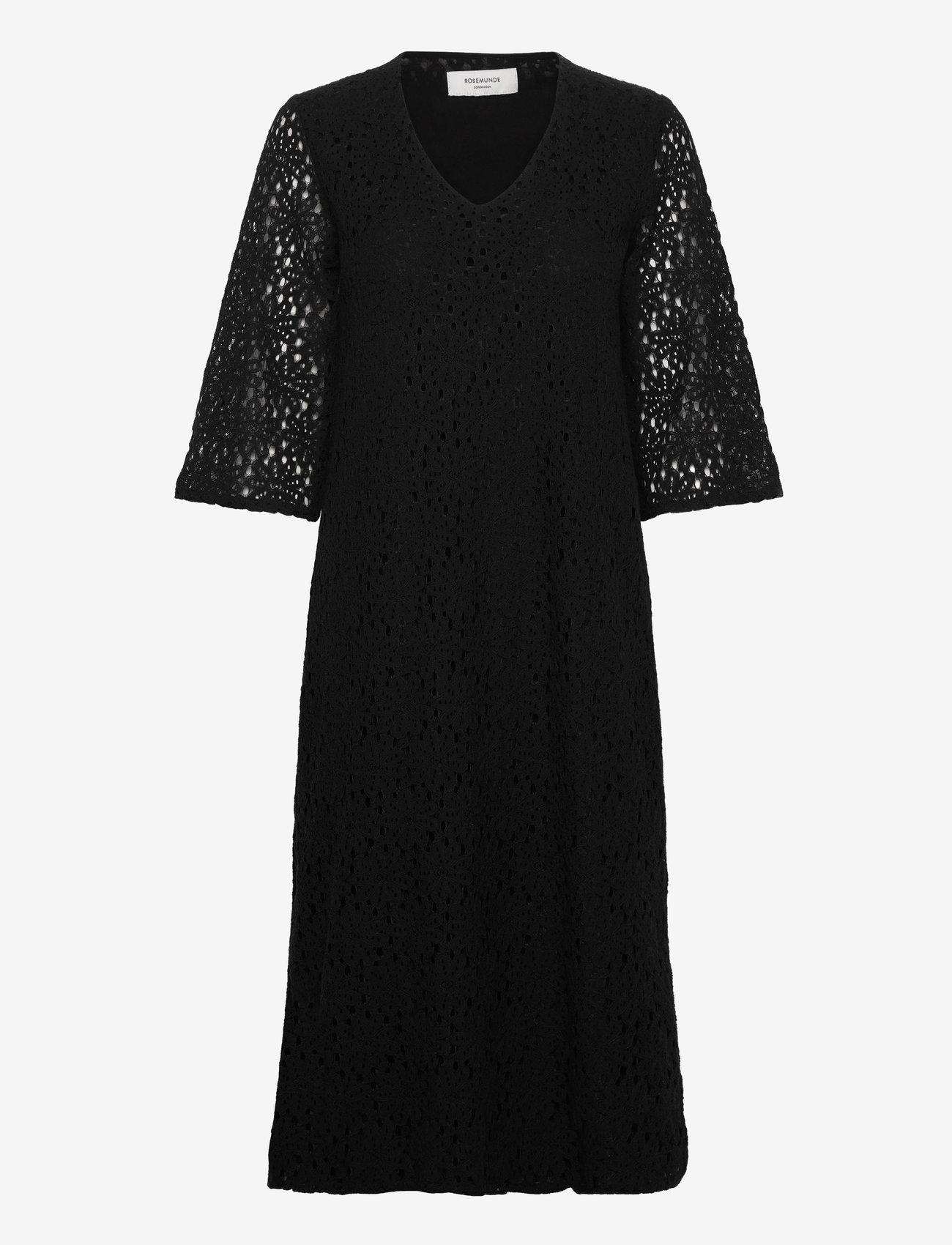 Rosemunde - Lace caftan - spitzenkleider - black - 0