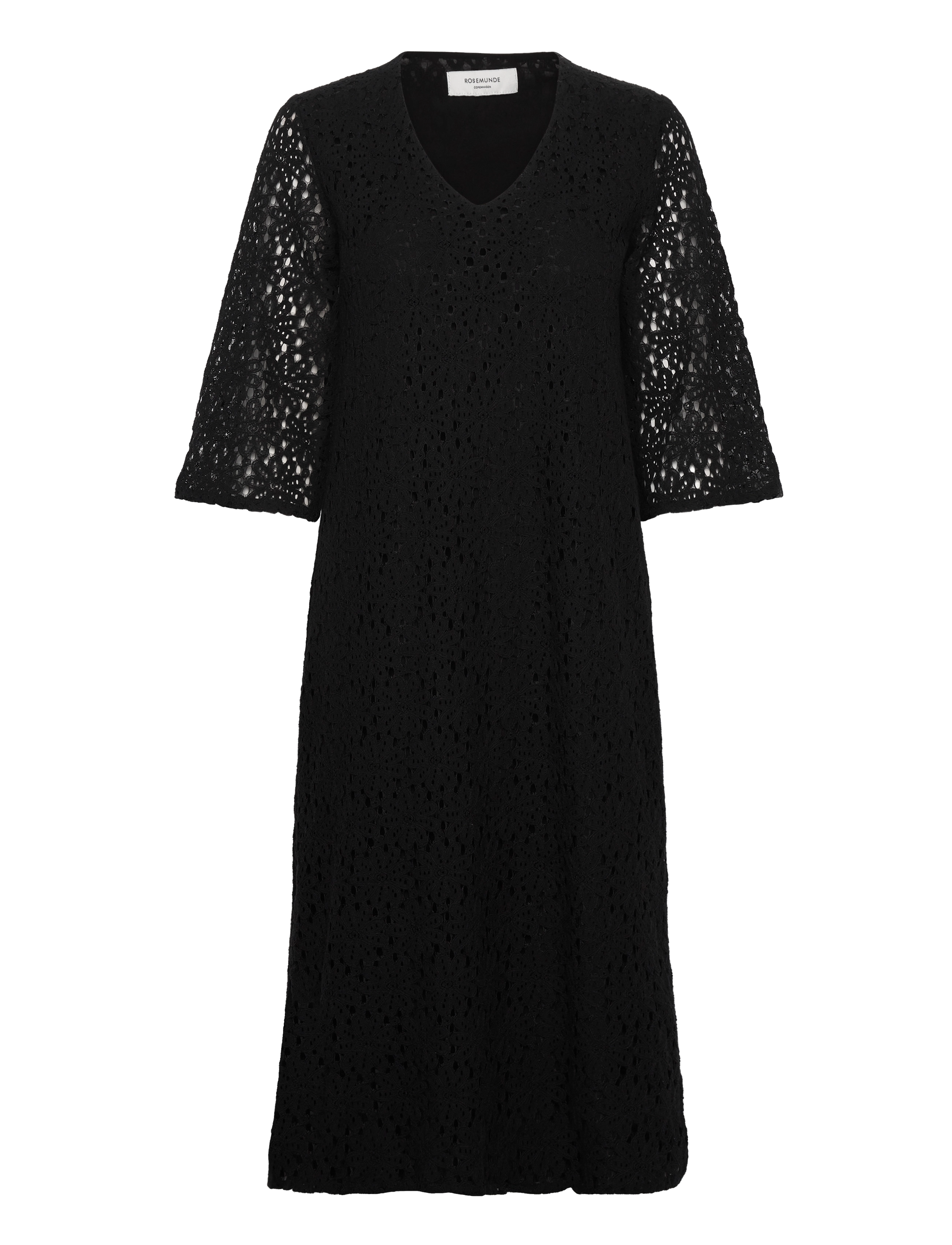 Rosemunde Lace caftan - Kjoler - BLACK / black