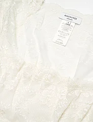 Rosemunde - Silk t-shirt w/ lace - tanktops - ivory - 2
