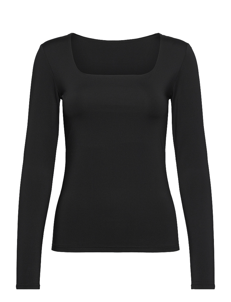 Rosemunde - Long sleeve t-shirt - långärmade toppar - black - 0