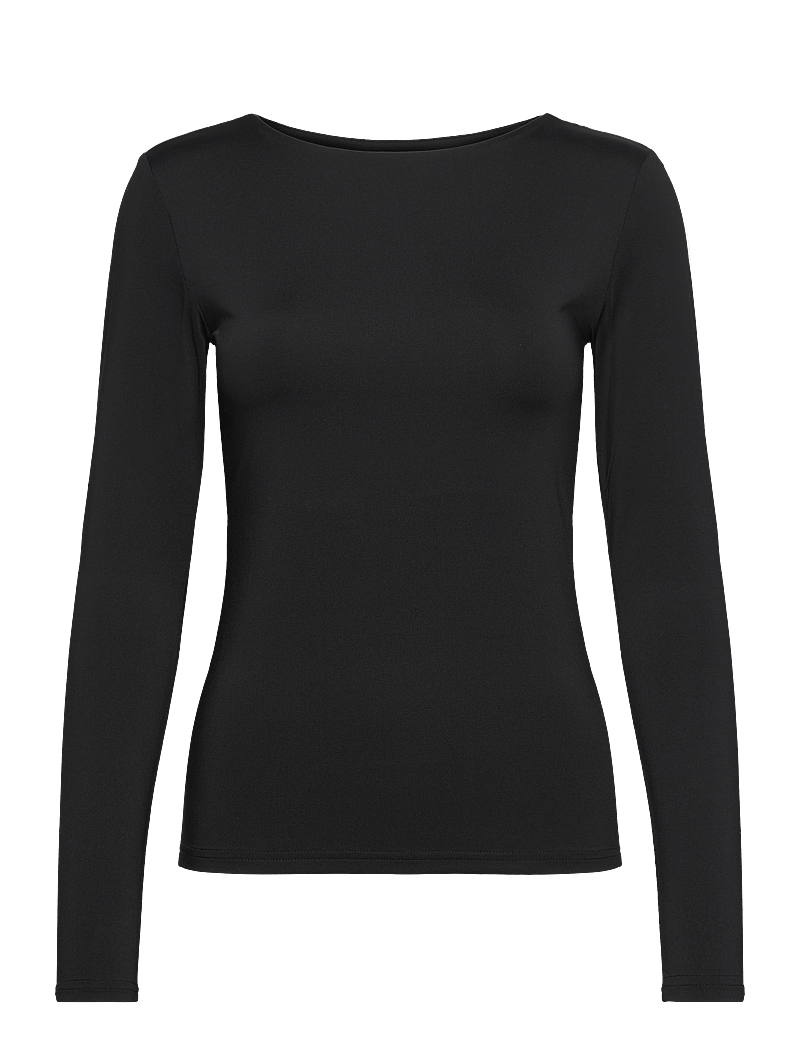 Rosemunde - Long sleeve t-shirt - långärmade toppar - black - 2