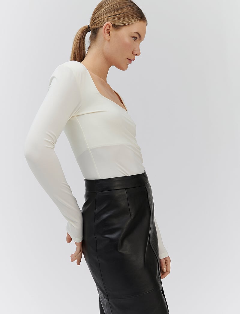 Rosemunde - Long sleeve t-shirt - långärmade toppar - ivory - 0