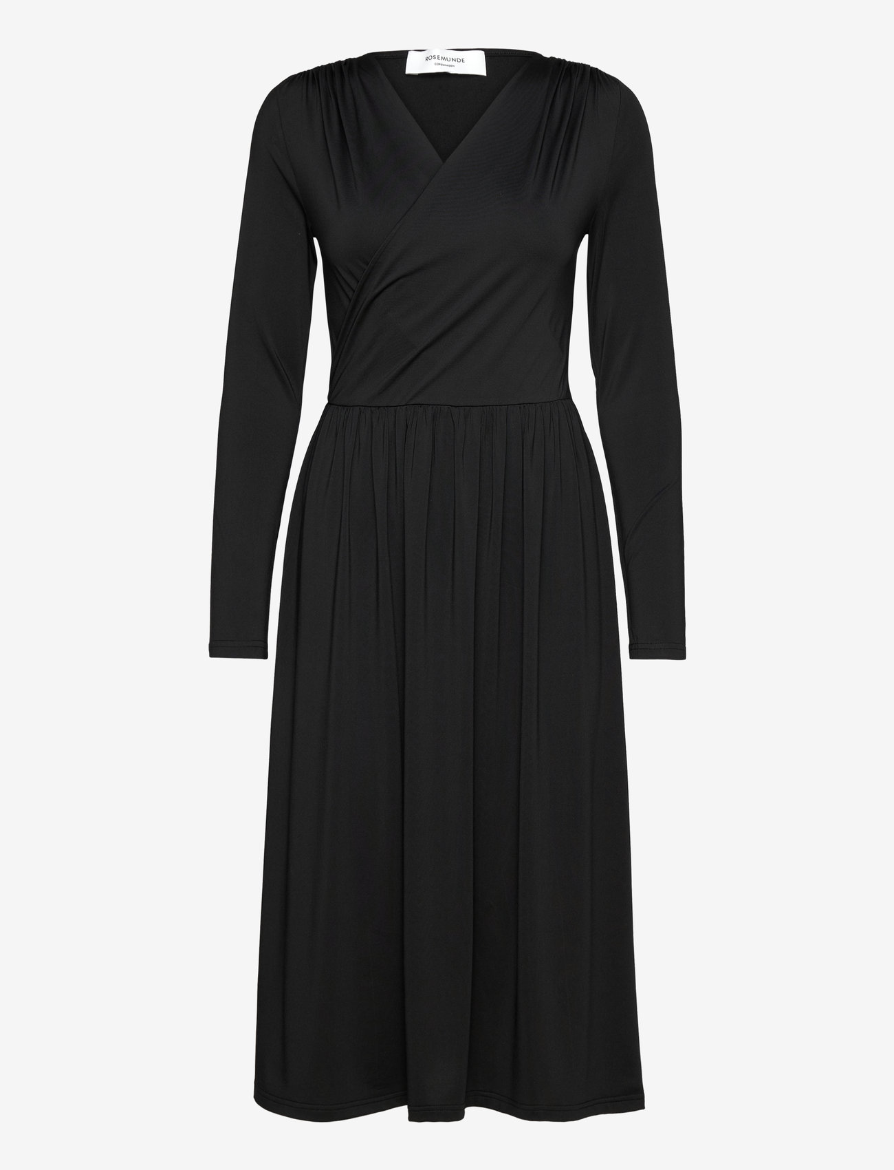 Rosemunde - Long sleeve dress - cocktailklänningar - black - 0