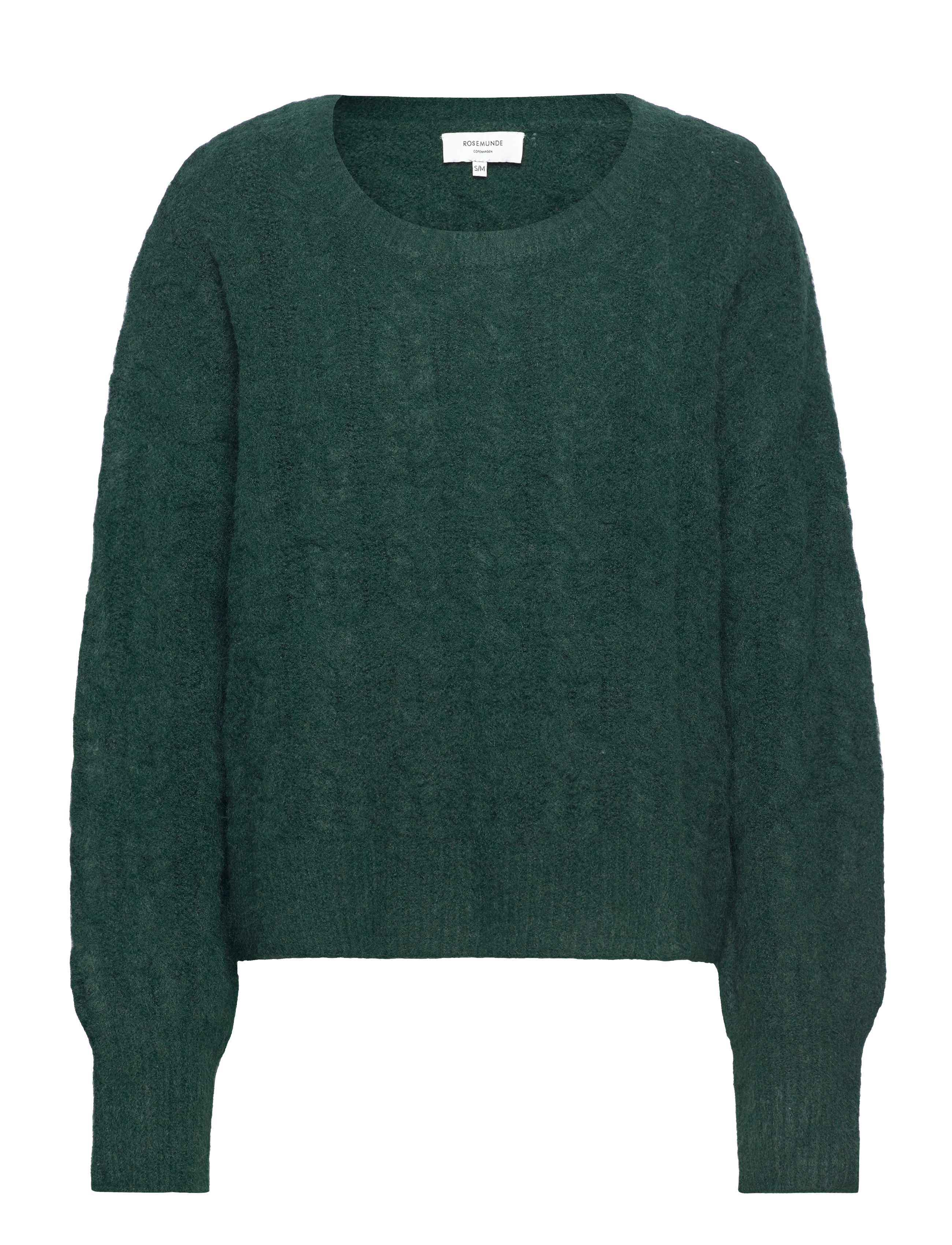 ROSEMUNDE Cable Knit O-Neck Grün - S/M - Damen