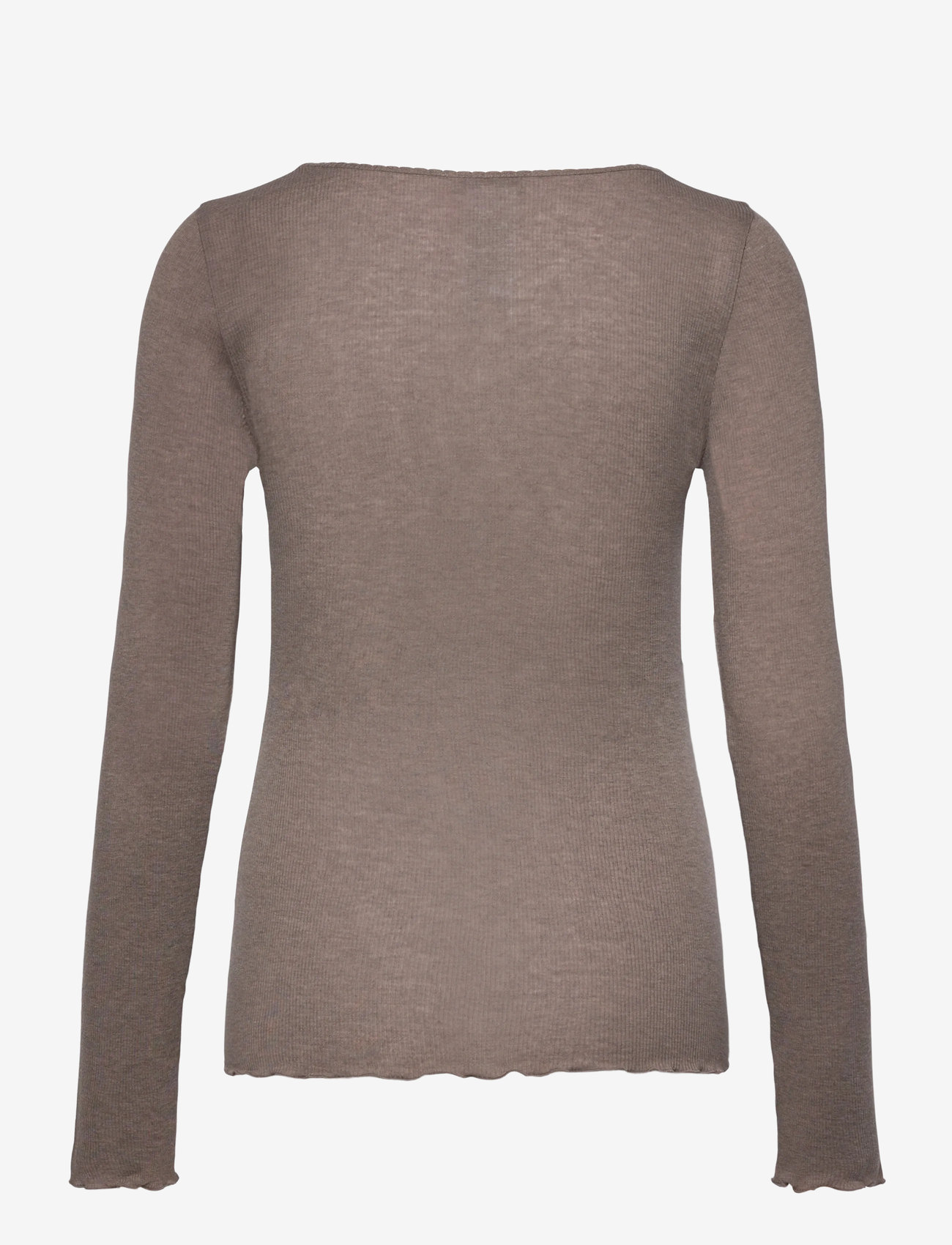 Rosemunde - RWBurlington Wool LS O-neck T-shirt - falcon - 1