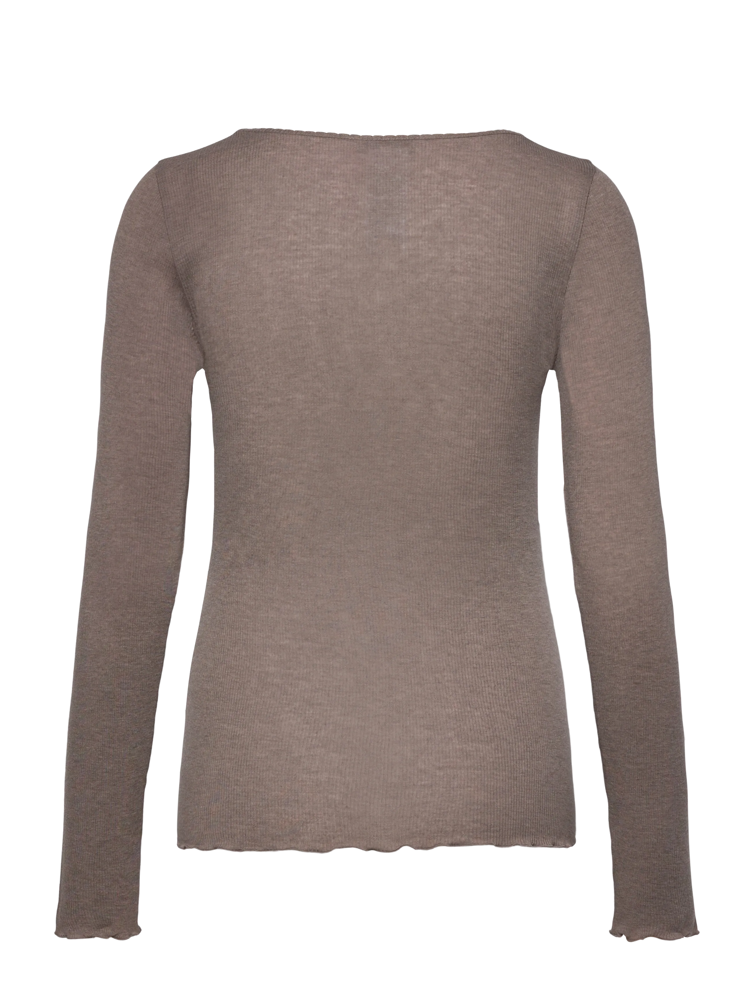 Rosemunde - RWBurlington Wool LS O-neck T-shirt - falcon - 1