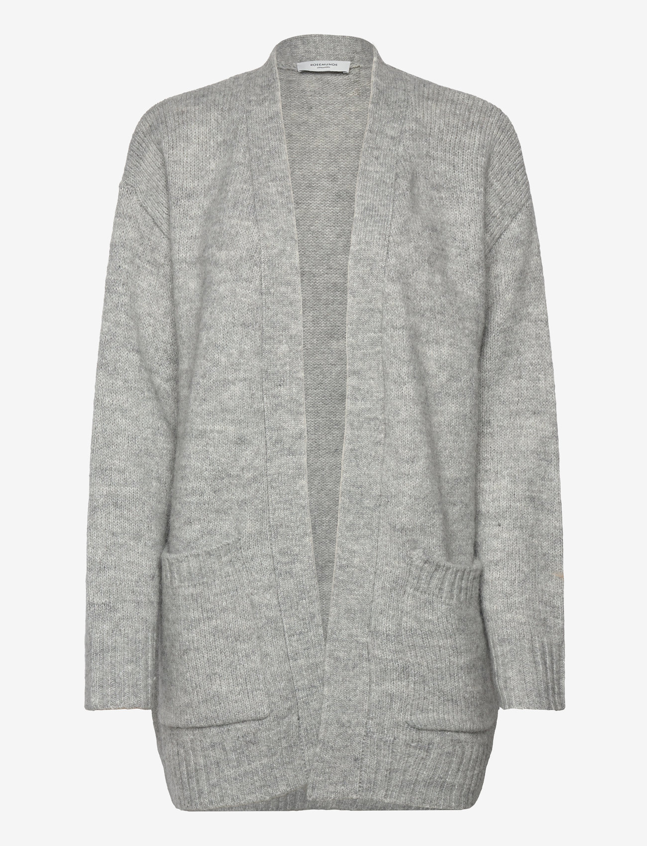 Rosemunde - Long knit cardigan - medium grey melange - 0
