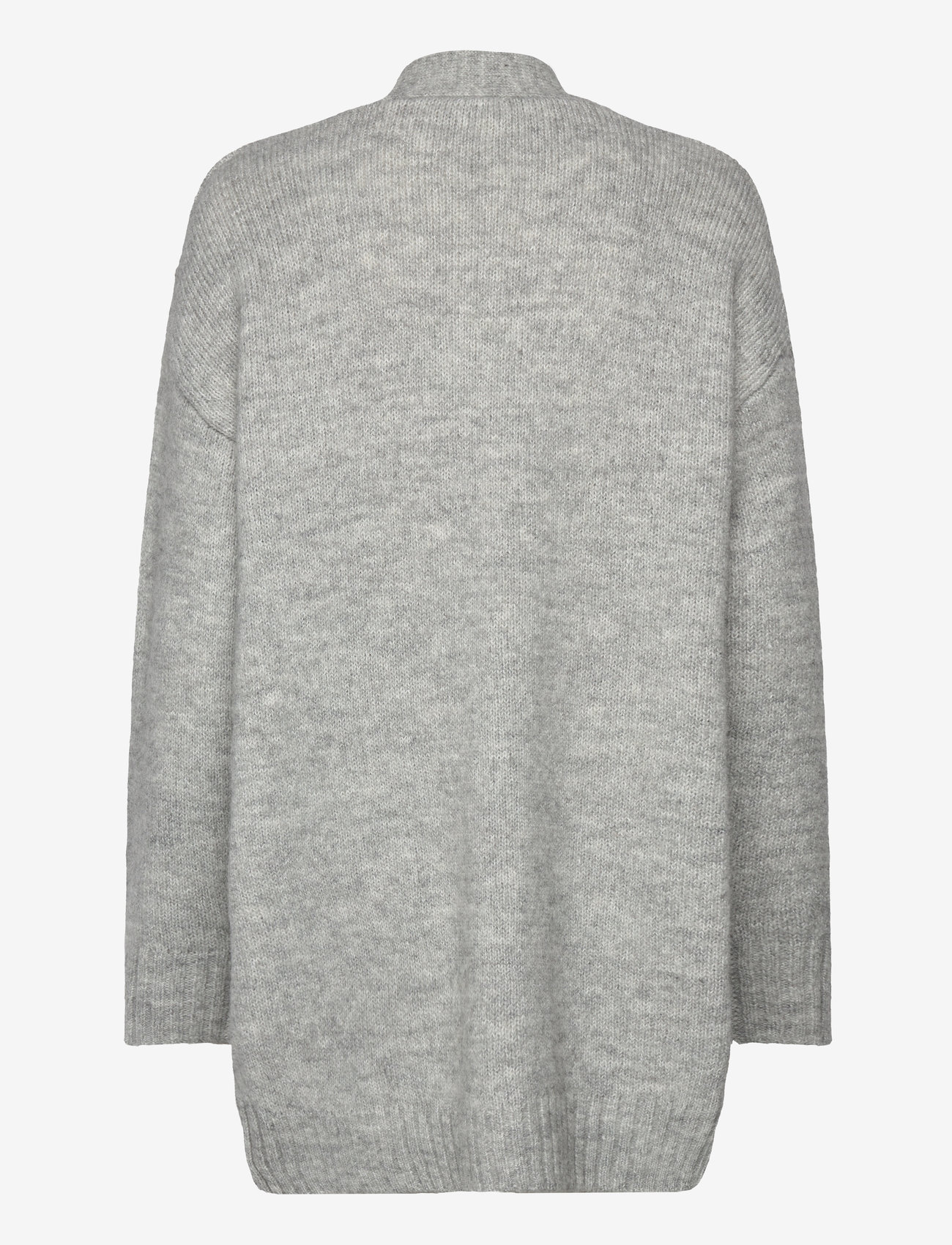 Rosemunde - Long knit cardigan - medium grey melange - 1