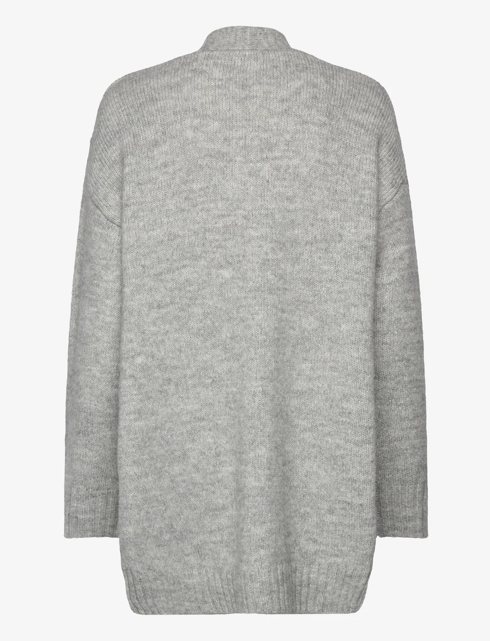 Rosemunde - Long knit cardigan - kardiganid - medium grey melange - 1