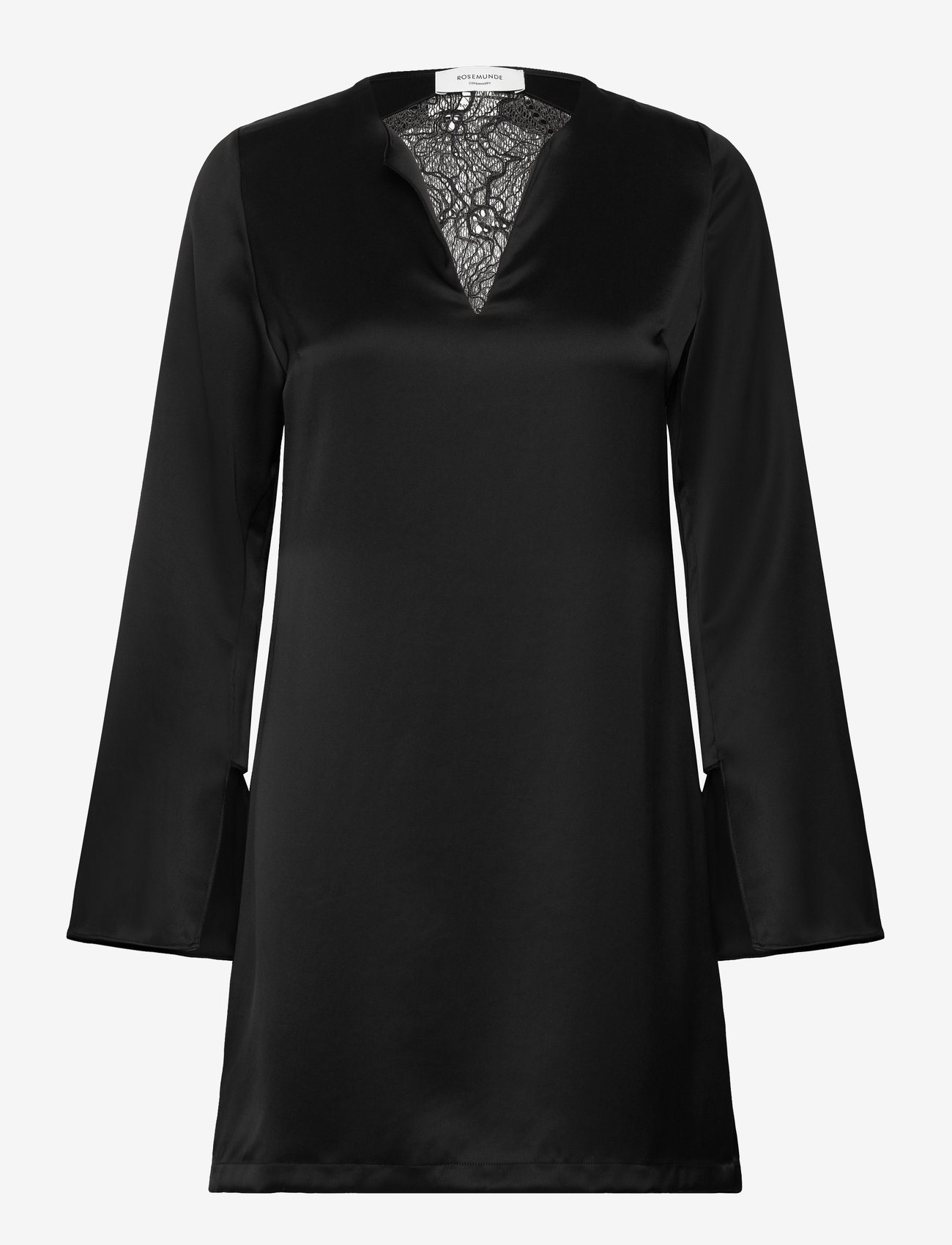 Rosemunde - Dress w/ lace detail - spitzenkleider - black - 0