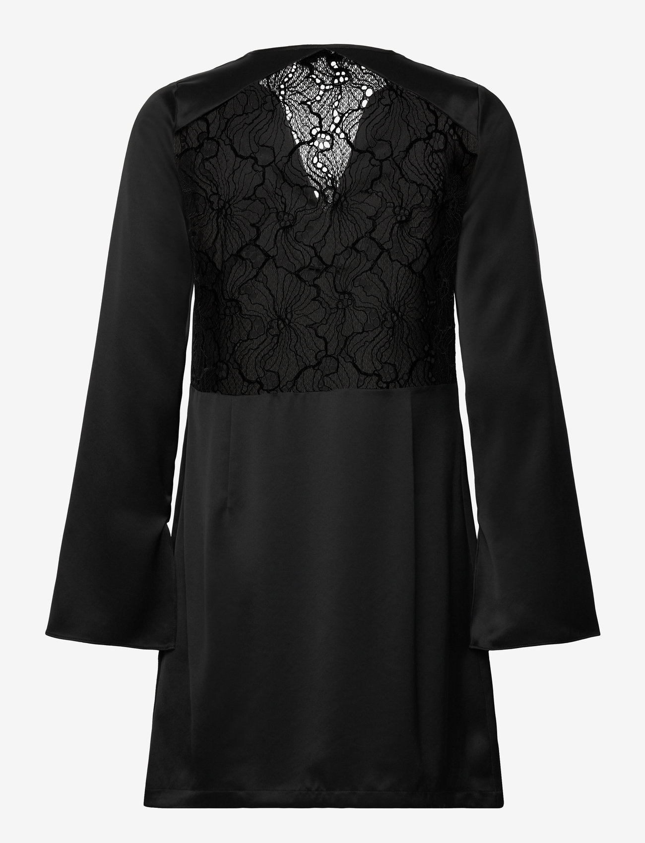 Rosemunde - Dress w/ lace detail - spitzenkleider - black - 1