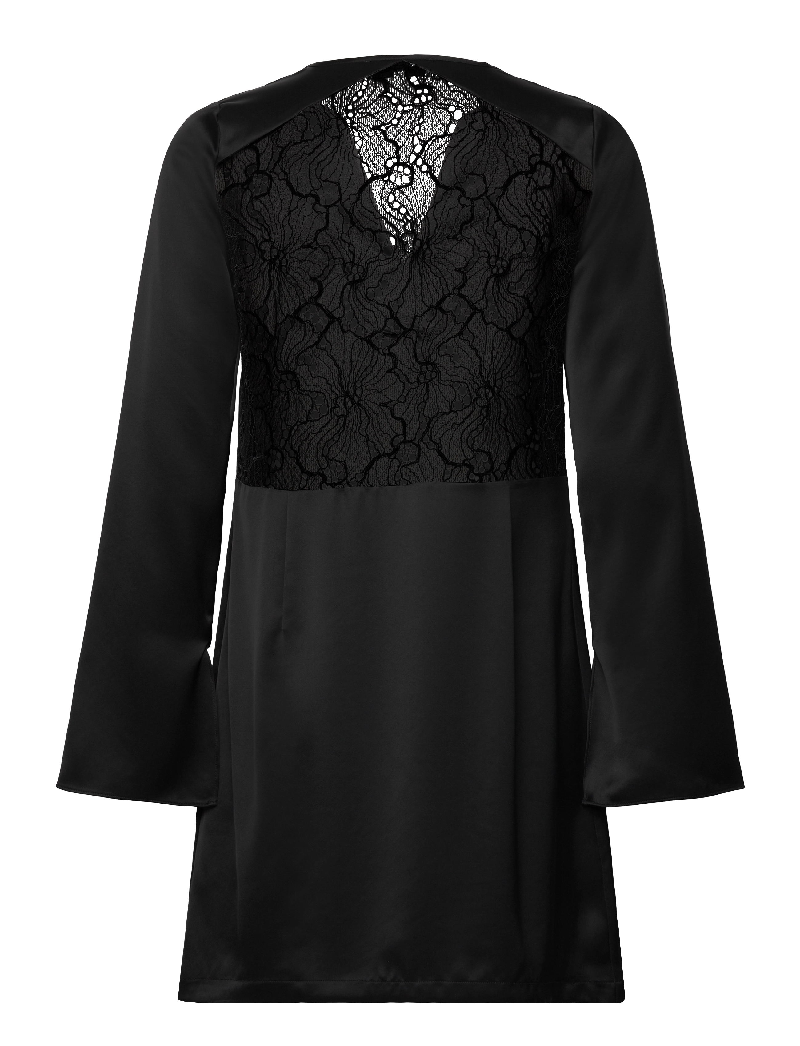 Rosemunde - Dress w/ lace detail - spitzenkleider - black - 1