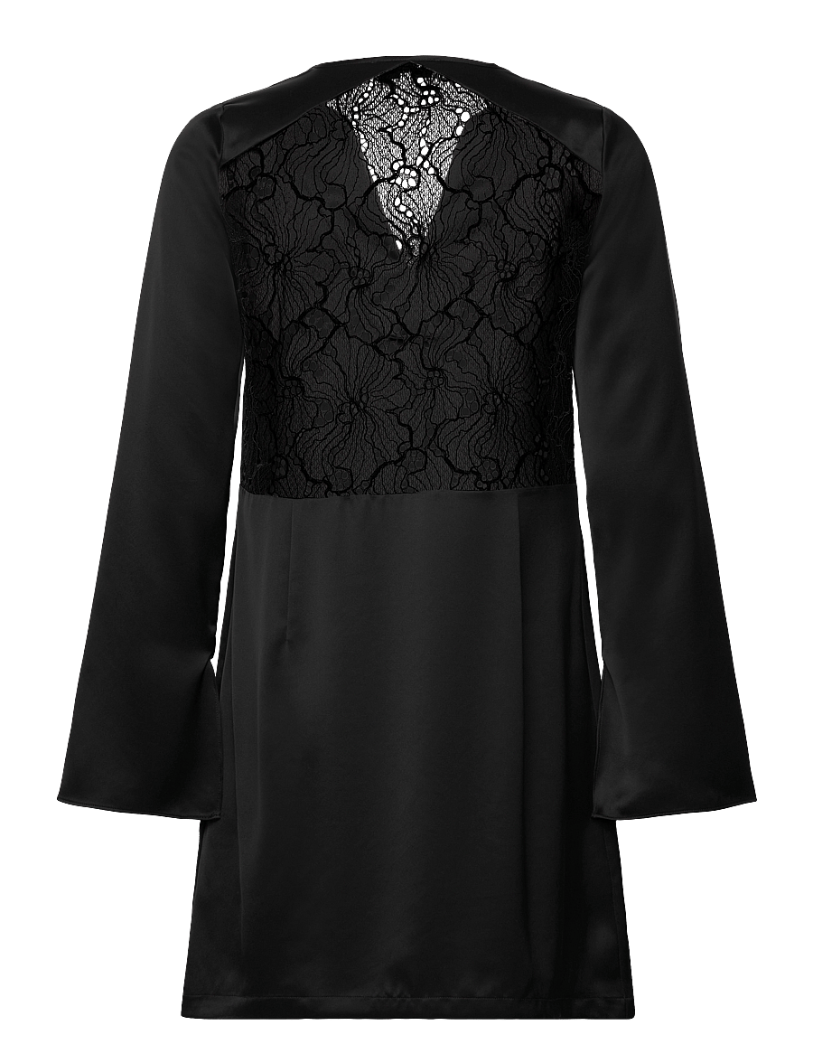Rosemunde - Dress w/ lace detail - pitskleidid - black - 1