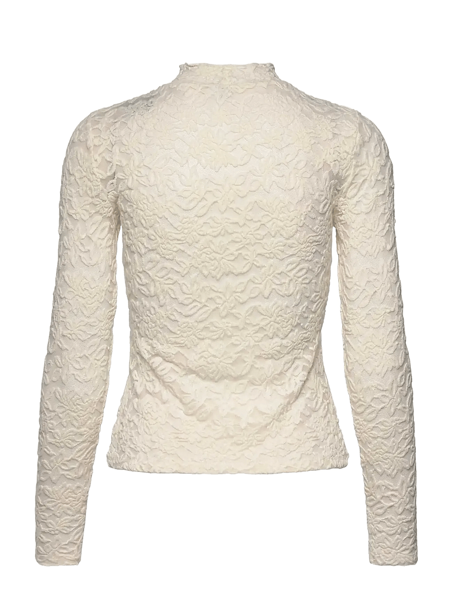 Rosemunde - RWDelicia LS Turtleneck T-shirt - langærmede toppe - ivory - 2