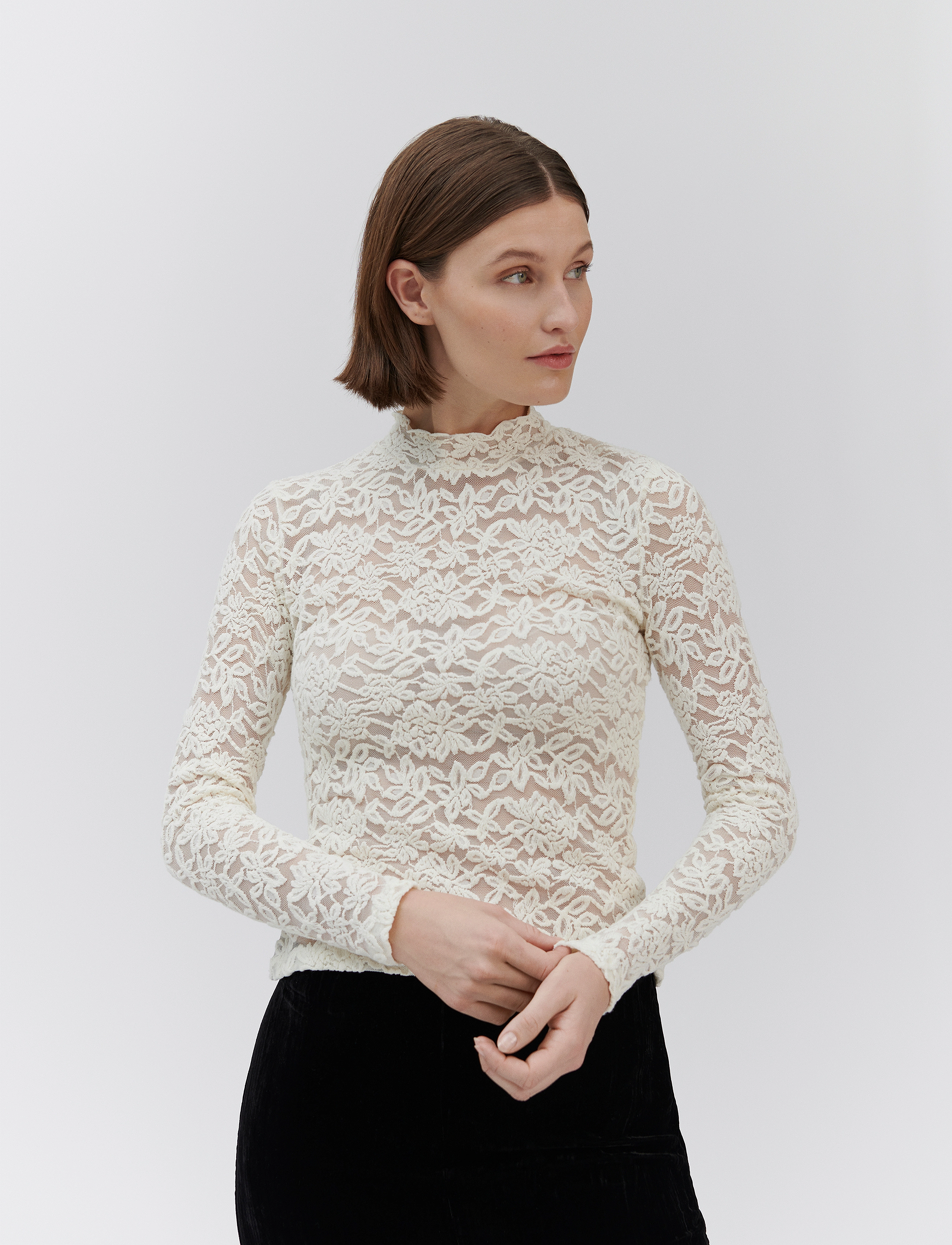 Rosemunde - RWDelicia  LS Turtleneck T-shirt - ivory - 0