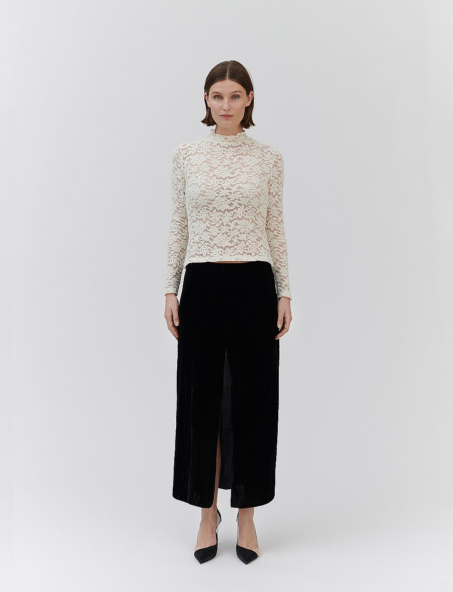 Rosemunde - RWDelicia LS Turtleneck T-shirt - langærmede toppe - ivory - 3