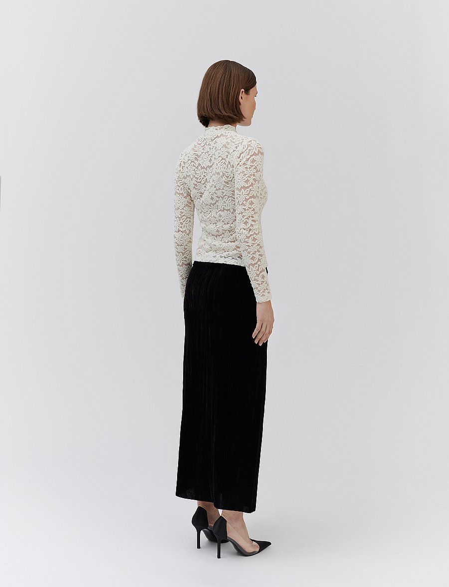 Rosemunde - RWDelicia LS Turtleneck T-shirt - langærmede toppe - ivory - 4