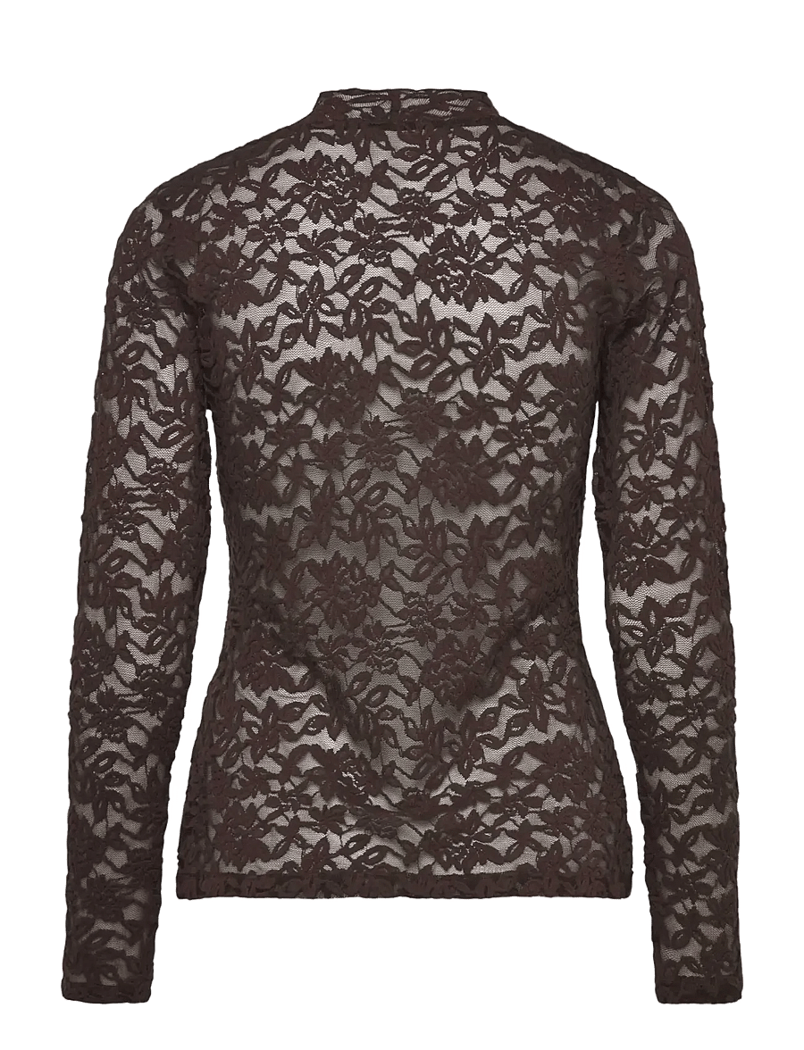 Rosemunde - RWDelicia LS Turtleneck T-shirt - langärmlige tops - mole - 1