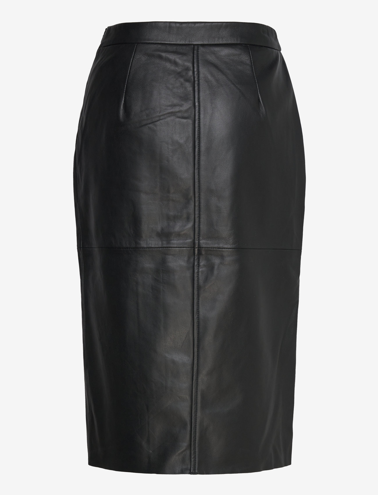 Rosemunde - RWFelino Leather Calf Skirt - skinnkjolar - black - 2