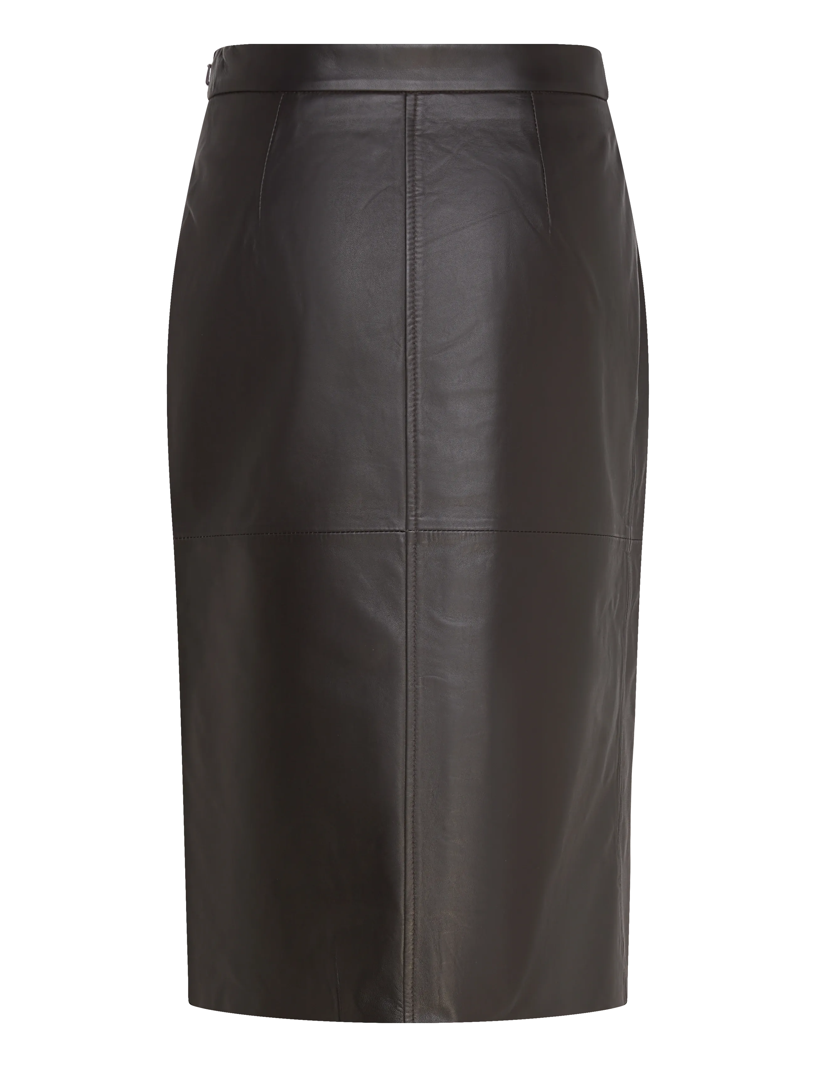 Rosemunde - RWFelino Leather Calf Skirt - chocolate torte - 1