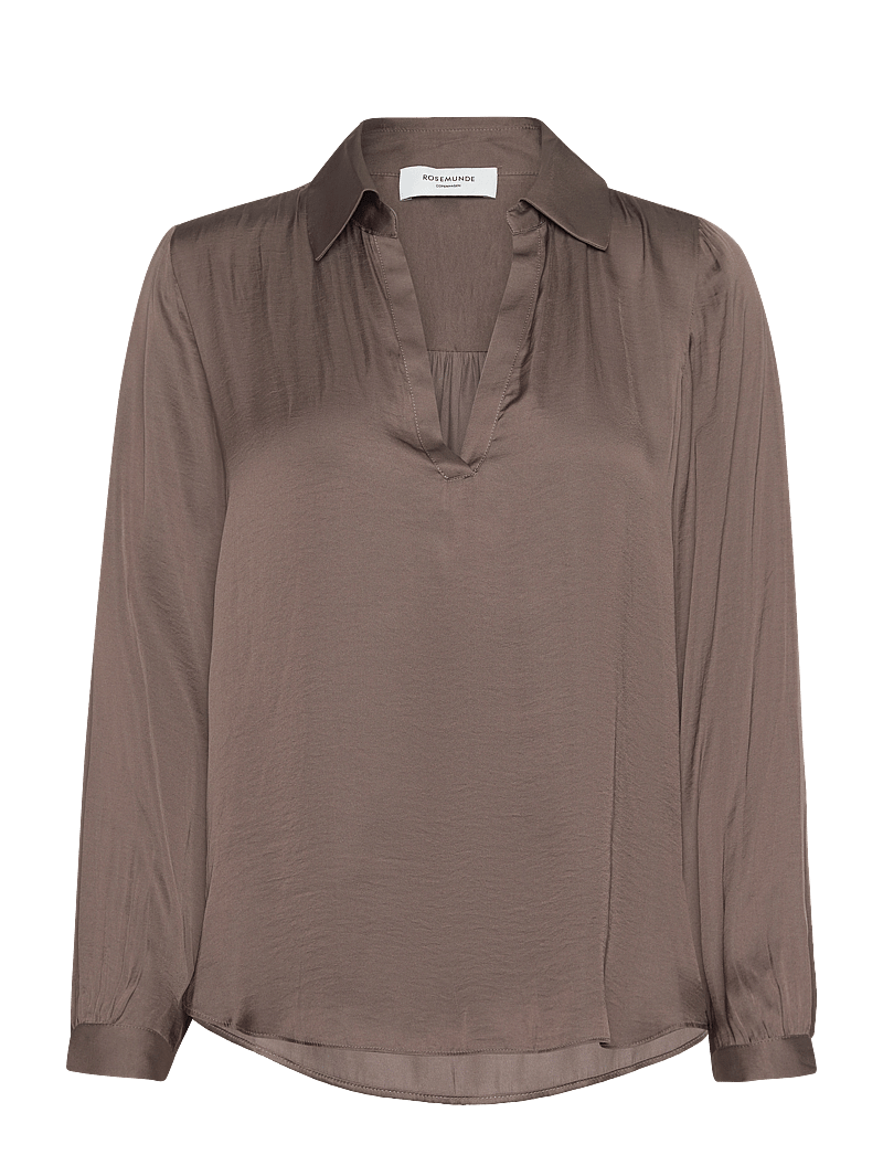 Rosemunde - RWMessina LS Regular Shirt - langærmede bluser - falcon - 0