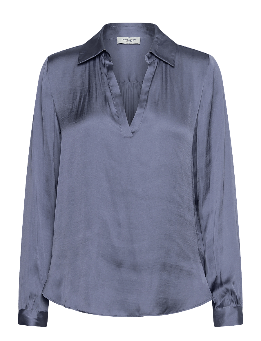 Rosemunde - RWMessina LS Regular Shirt - langermede bluser - infinity - 0