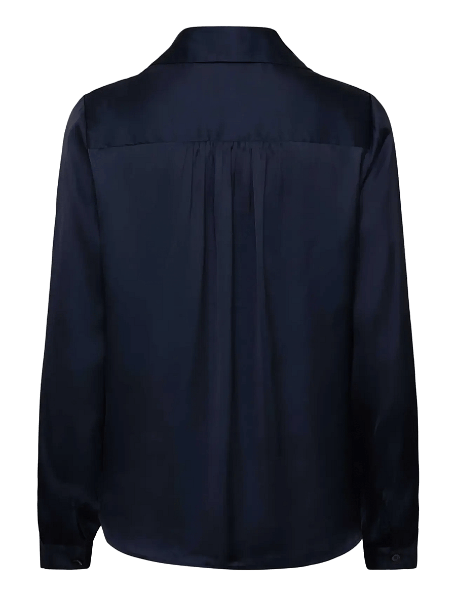 Rosemunde - RWMessina LS Shirt - langärmlige tops - navy - 1