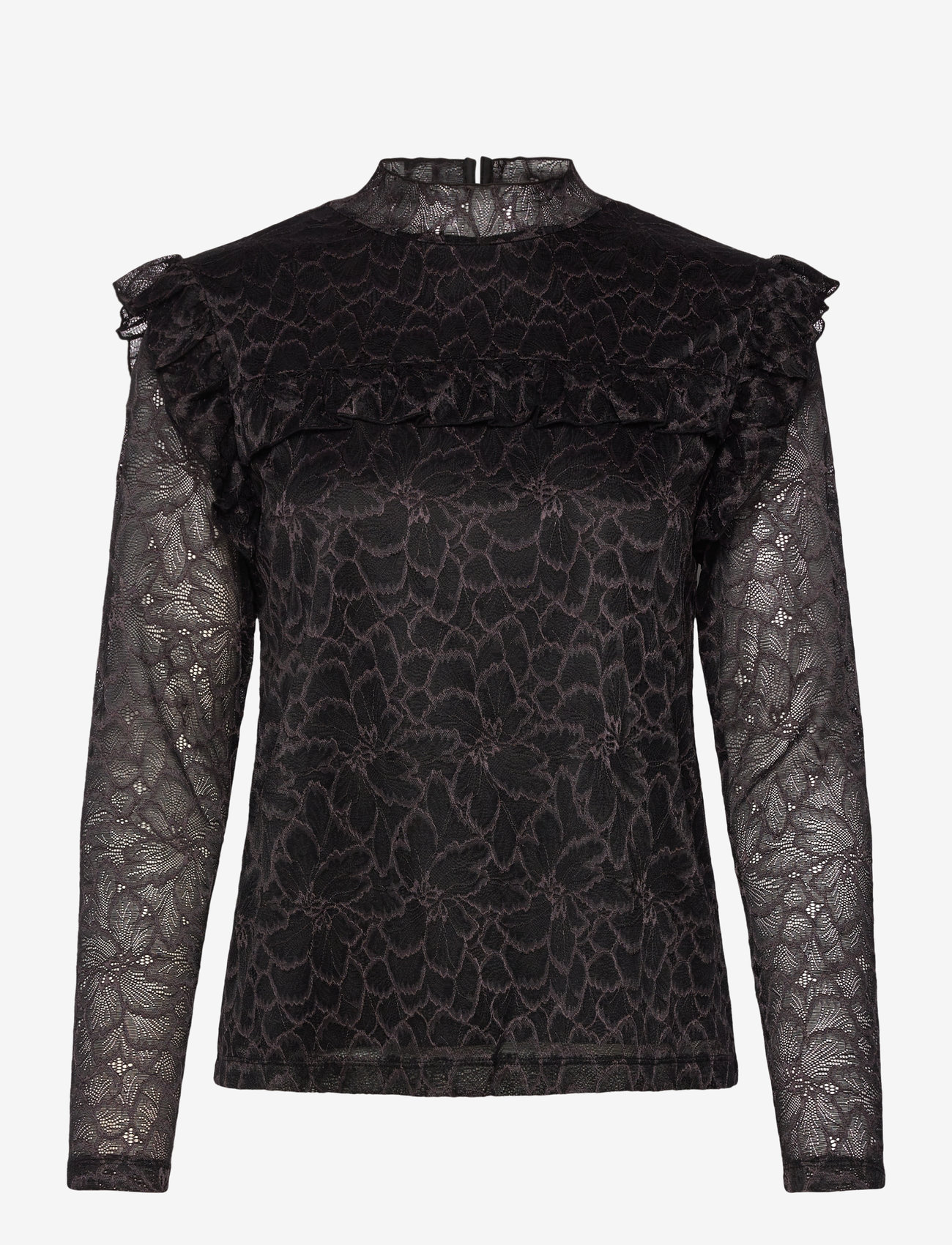 Rosemunde - Santorini Blouse - pikkade varrukatega pluusid - black - 0