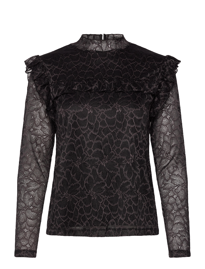 Rosemunde - Santorini Blouse - langärmlige blusen - black - 0