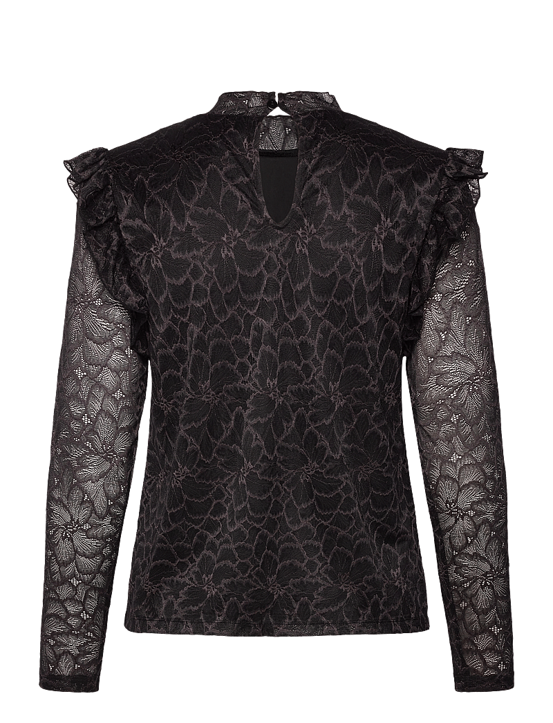 Rosemunde - Santorini Blouse - langärmlige blusen - black - 1