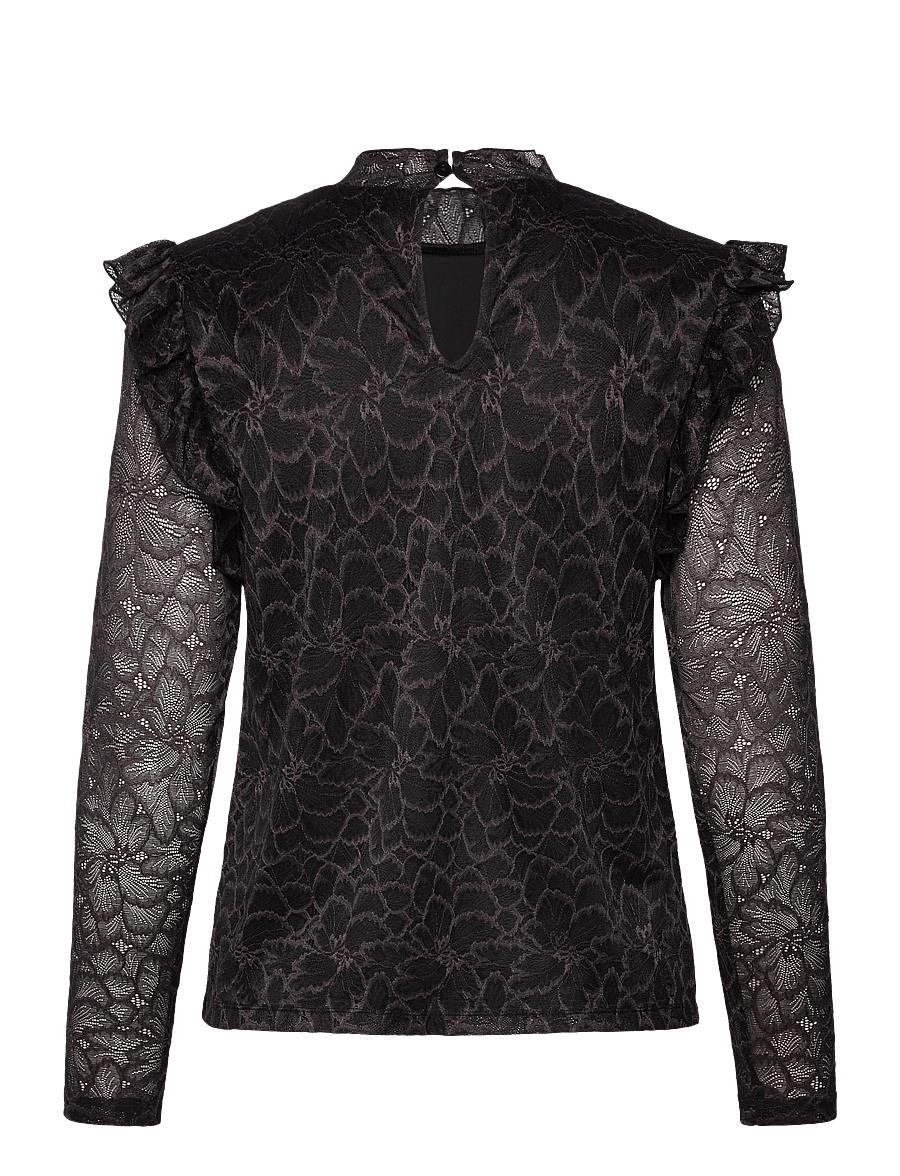 Rosemunde - Santorini Blouse - langærmede bluser - black - 1