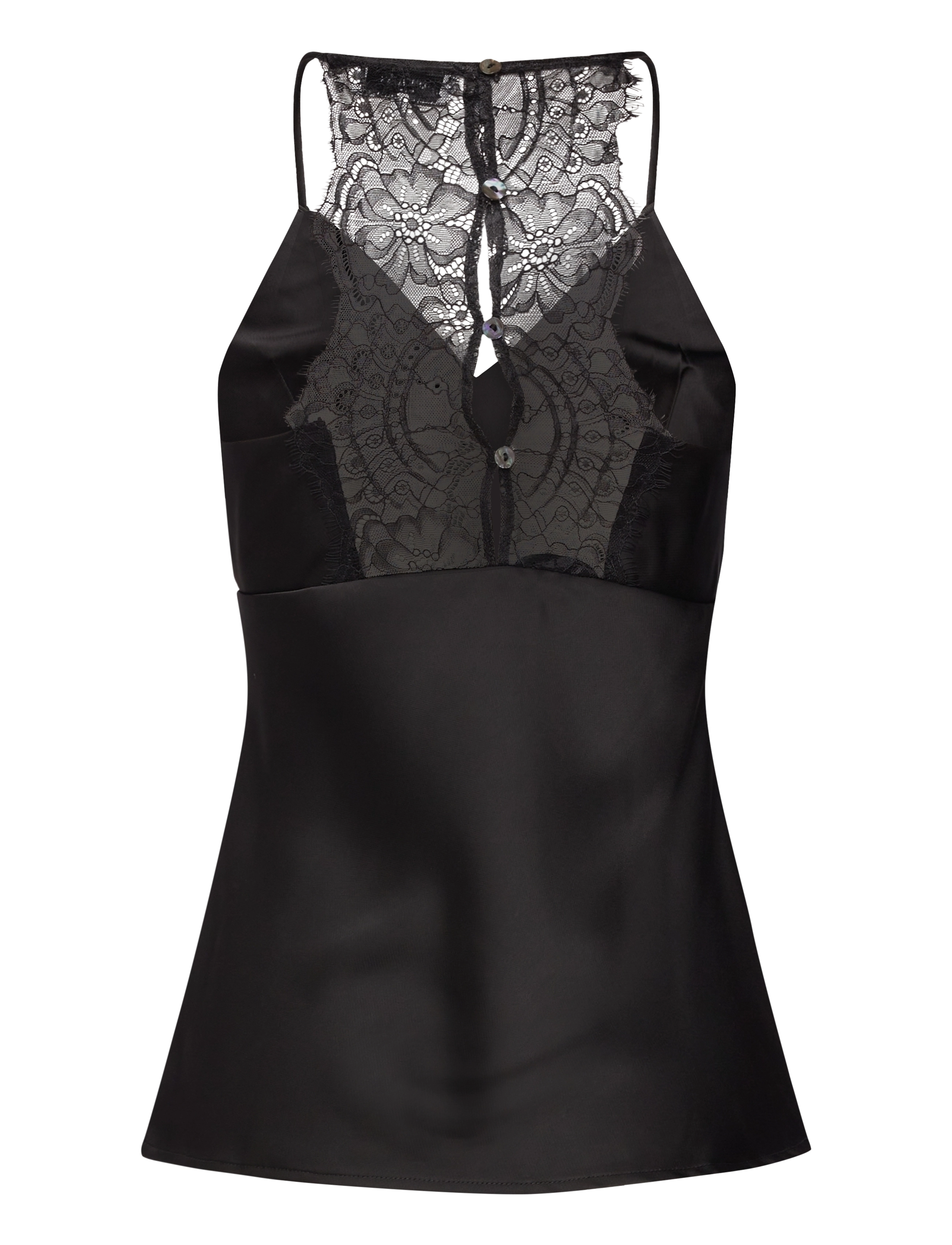Rosemunde - Kin strap top - Ärmellose blusen - black - 1