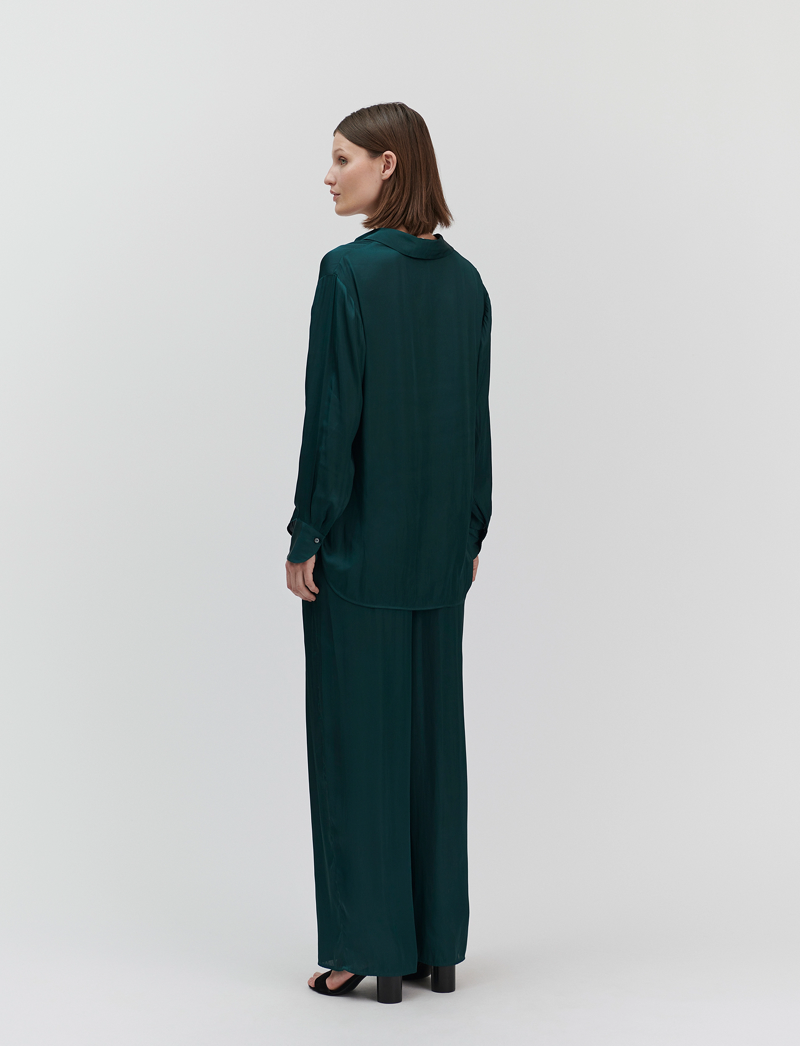 Rosemunde - Messina Trousers - bukser med brede ben - sea moss - 3