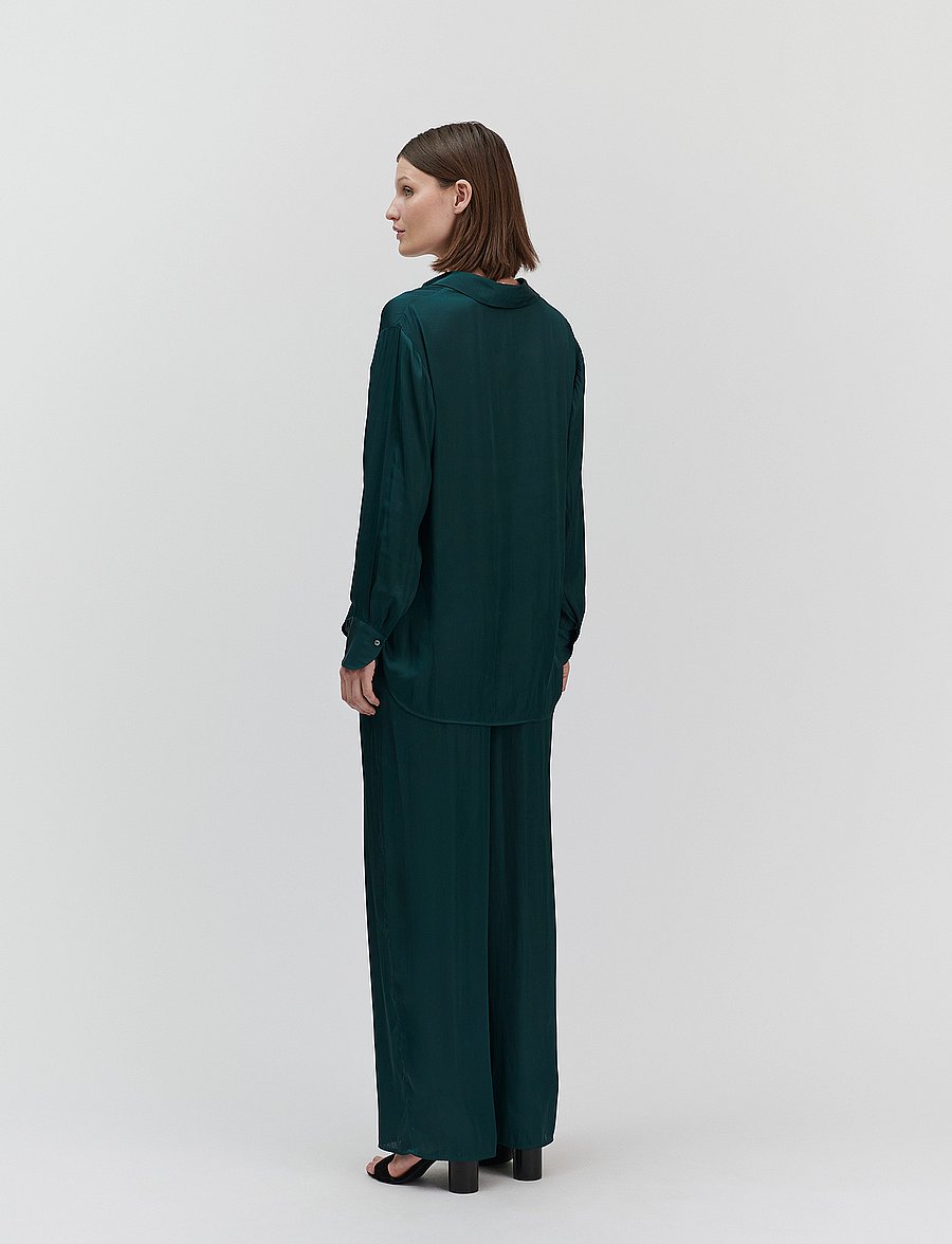 Rosemunde - Messina Trousers - wide leg trousers - sea moss - 3