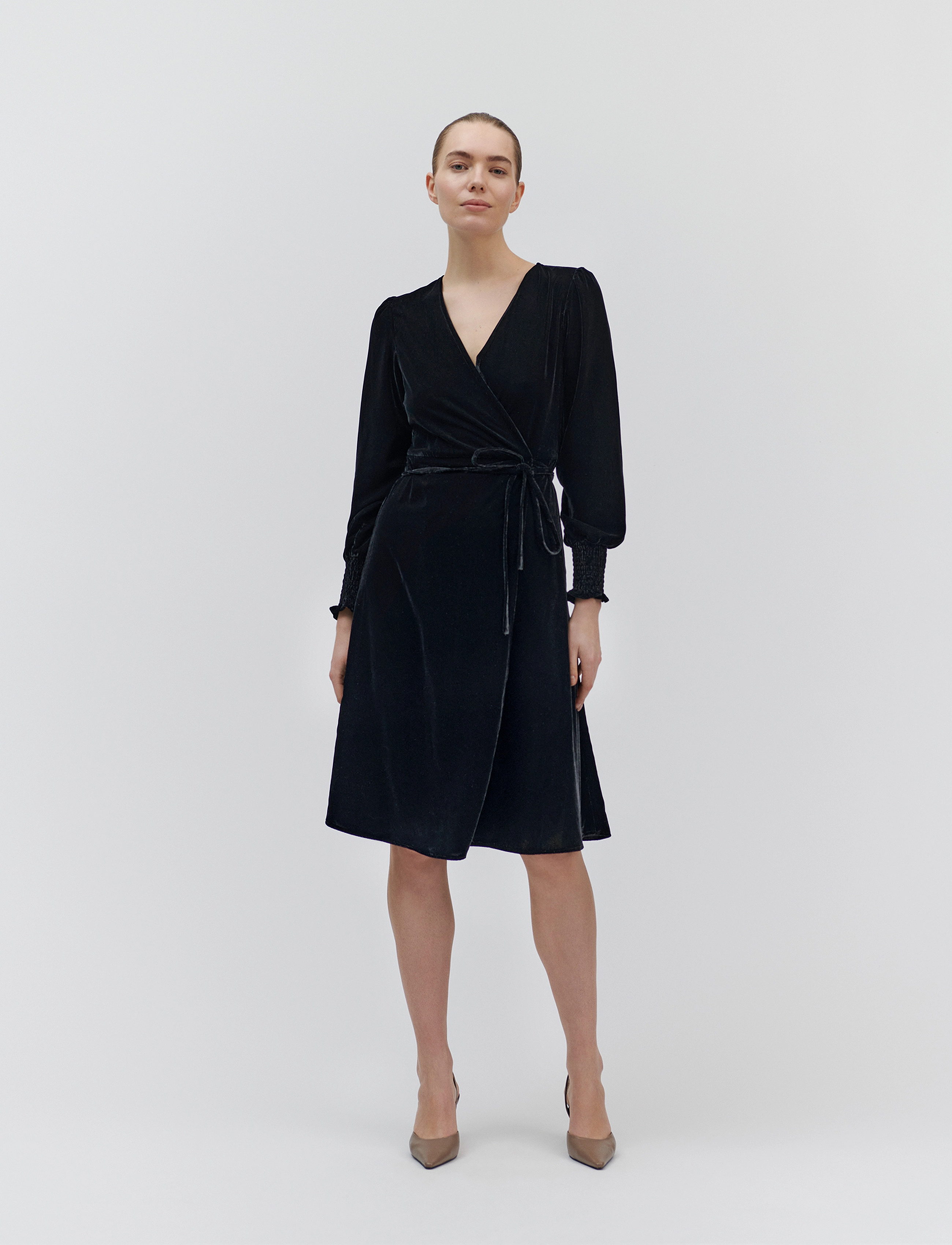 Rosemunde - Aomi Wrap dress - hõlmikkleidid - black - 3