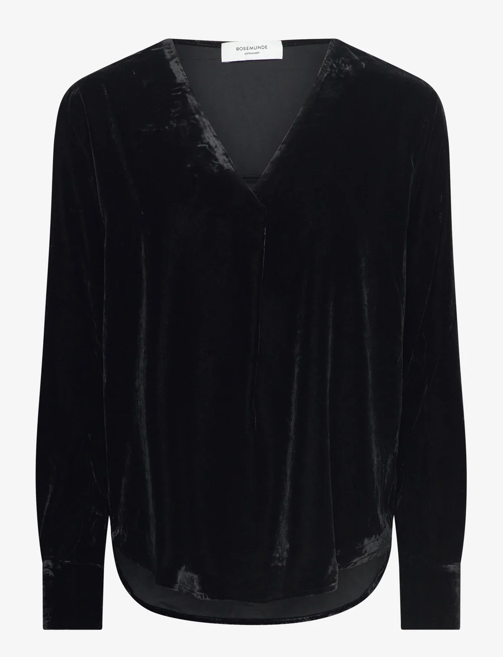 Rosemunde - Aomi Shirt - long sleeved blouses - black - 1