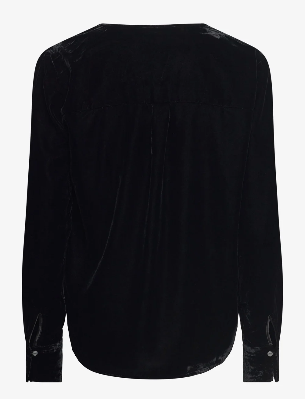 Rosemunde - Aomi Shirt - long sleeved blouses - black - 2