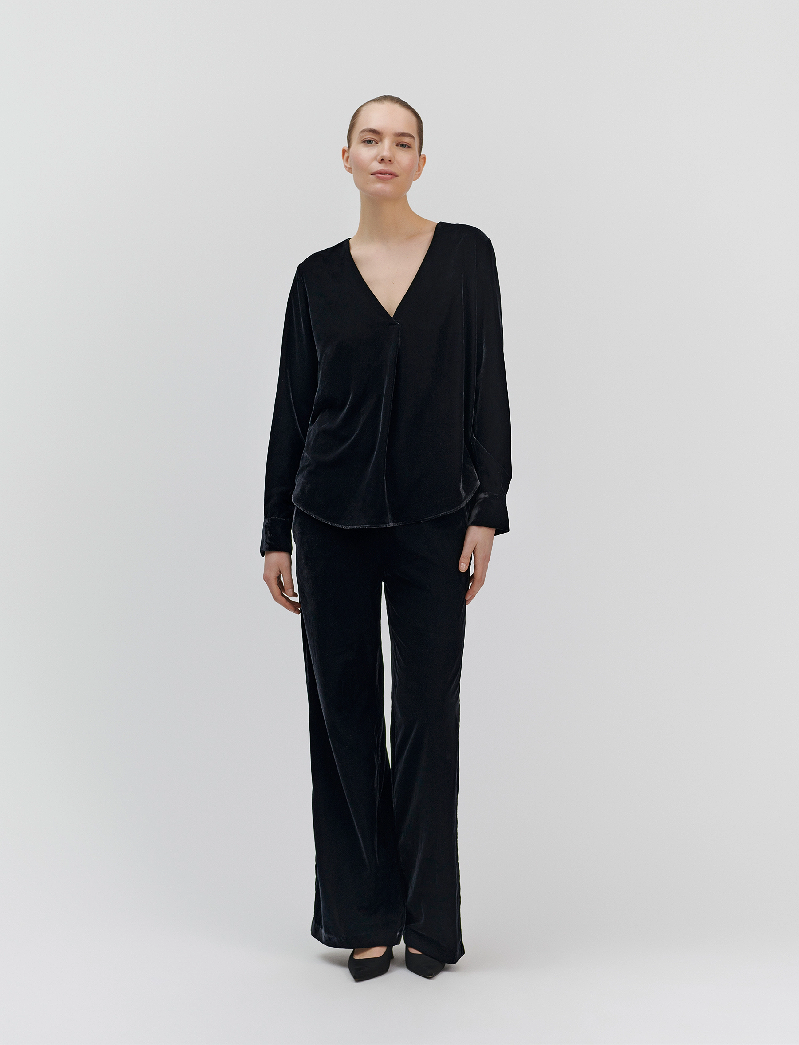 Rosemunde - Aomi Shirt - pikkade varrukatega pluusid - black - 3
