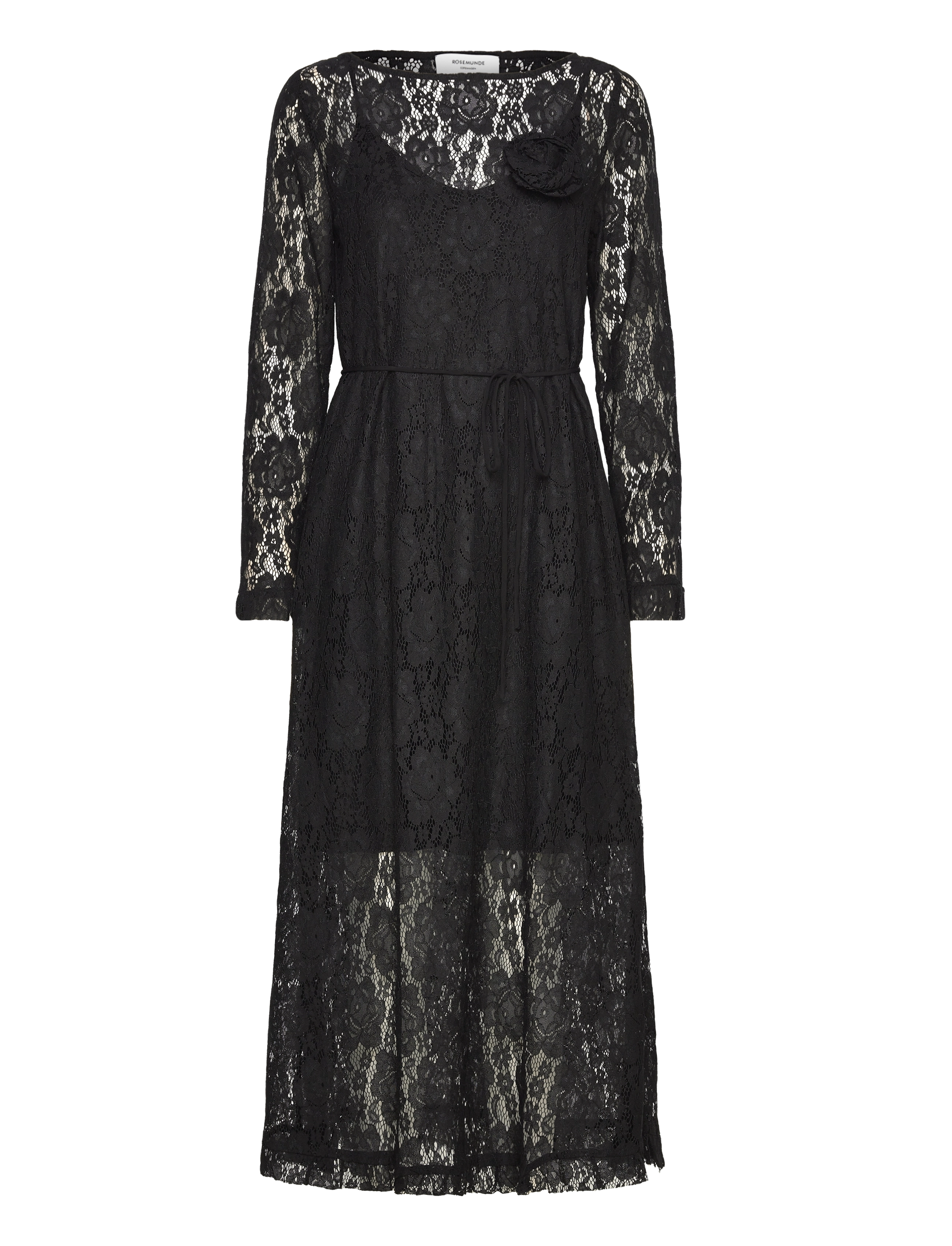 Rosemunde RWDelilah long dress - Kleider - BLACK / black