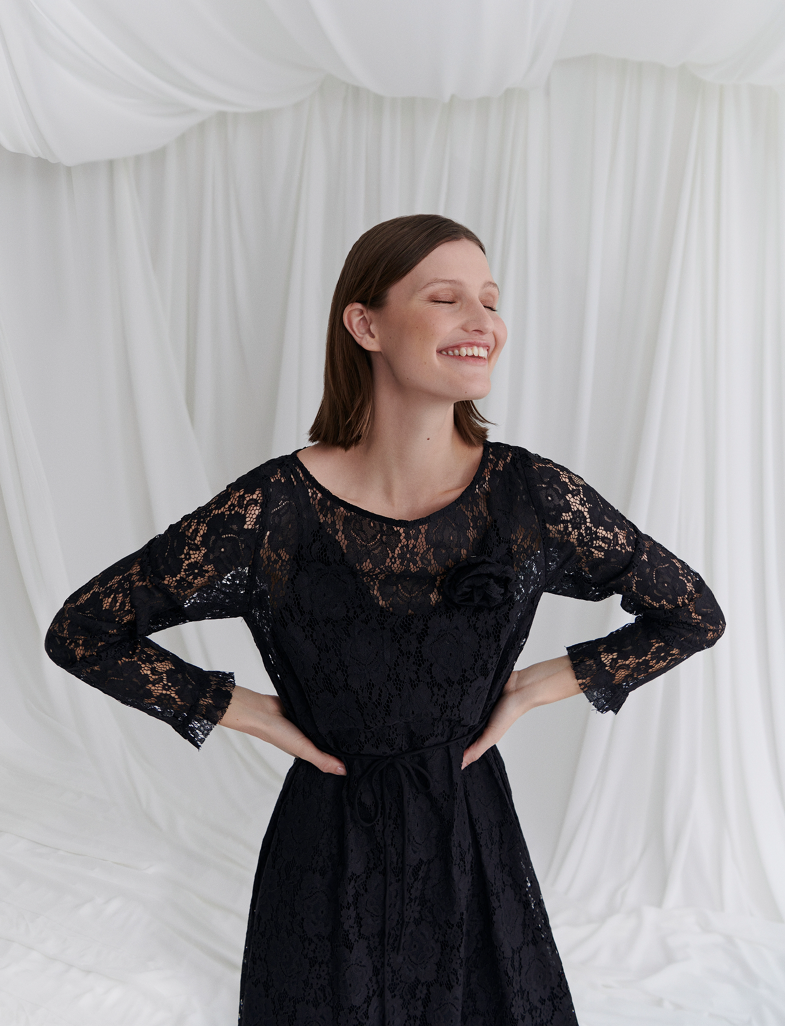 Rosemunde RWDelilah long dress - Kjoler - BLACK / black